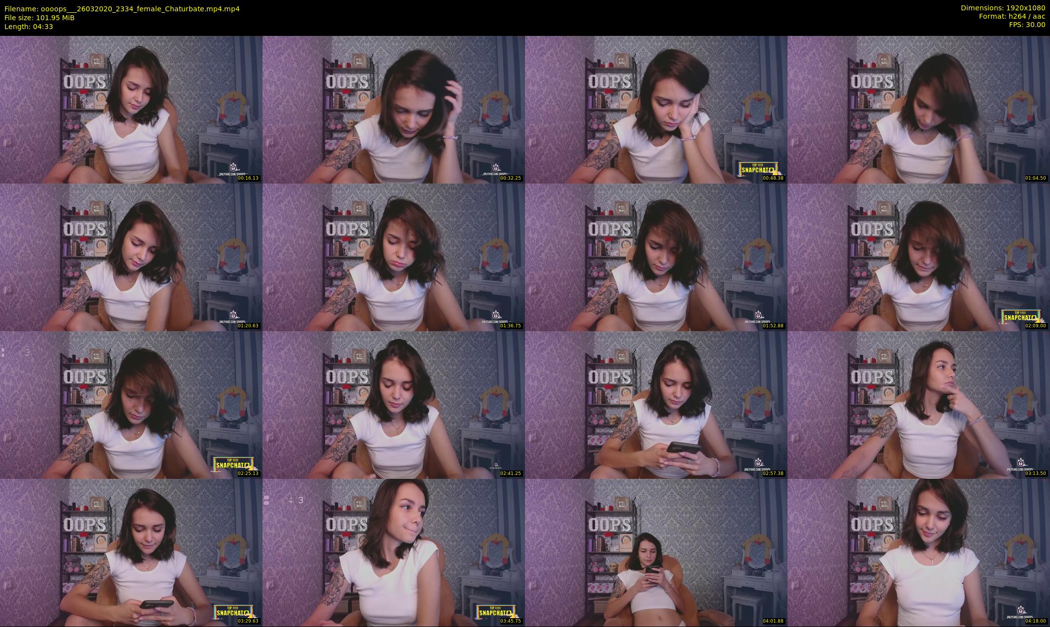 oooops__ — 5 minute Chaturbate female cam show recording, 1080p, Mar 26, 2020