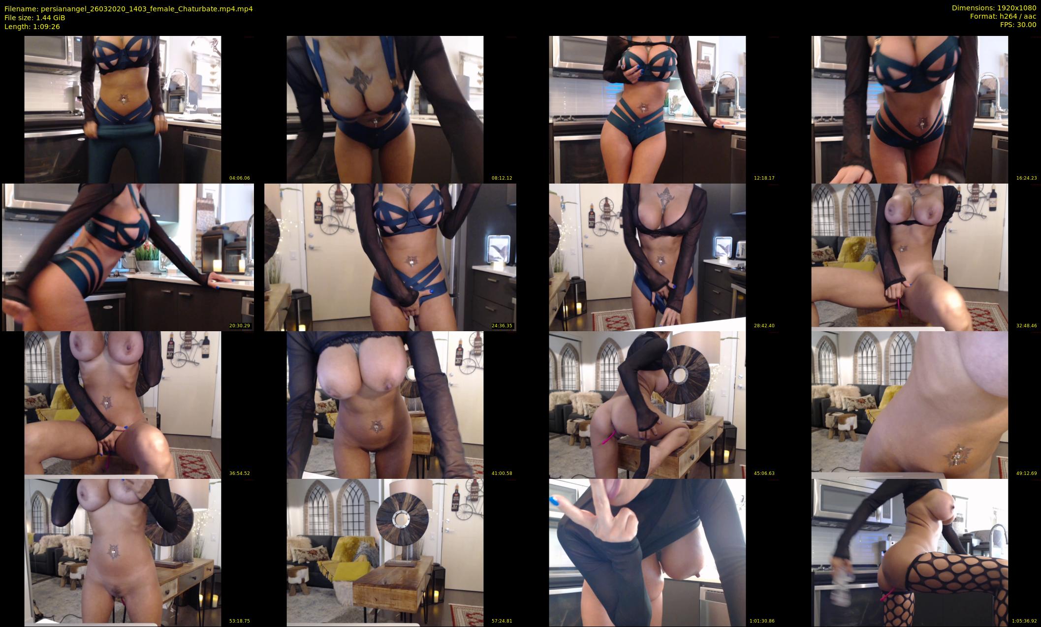 persianangel — 70 minute Chaturbate female cam show recording, 1080p, Mar 26, 2020