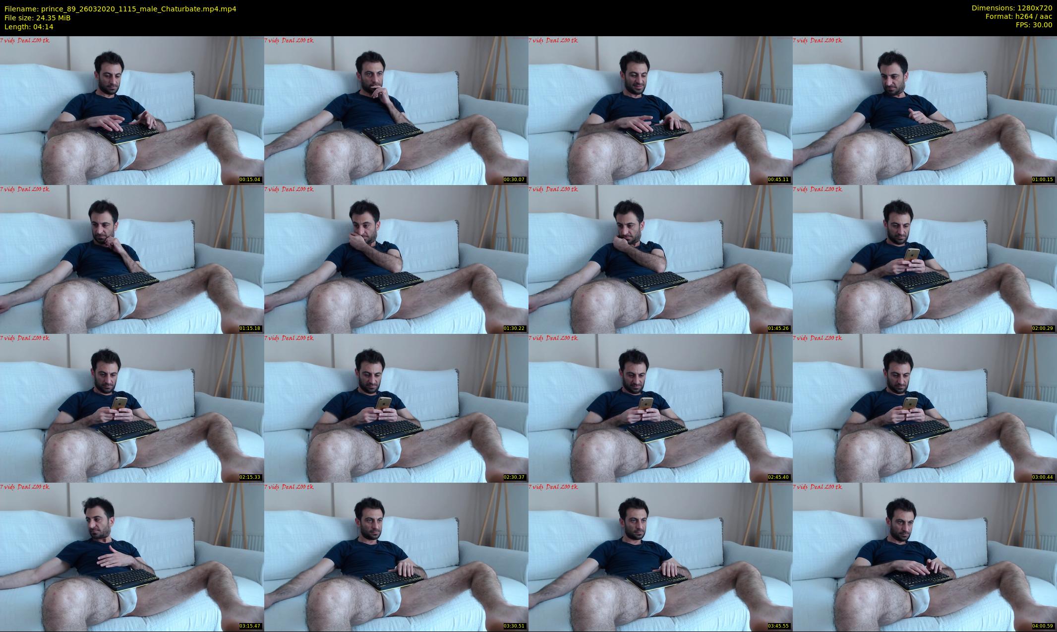 prince_89 — 5 minute Chaturbate male cam show recording, 720p, Mar 26, 2020