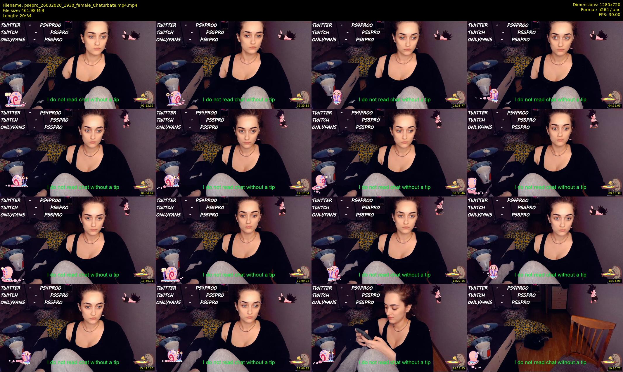 ps4pro — 21 minute Chaturbate female cam show recording, 720p, Mar 26, 2020