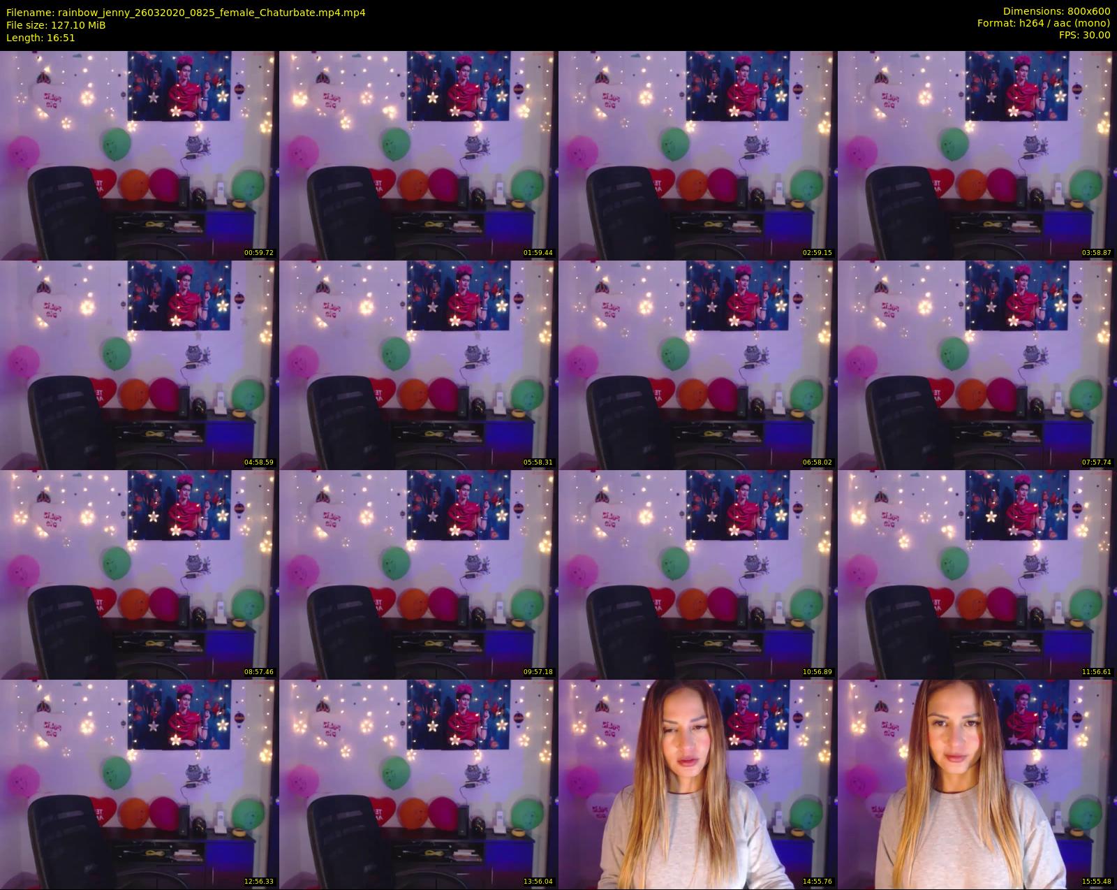 rainbow_jenny — 17 minute Chaturbate female cam show recording, 480p, Mar 26, 2020