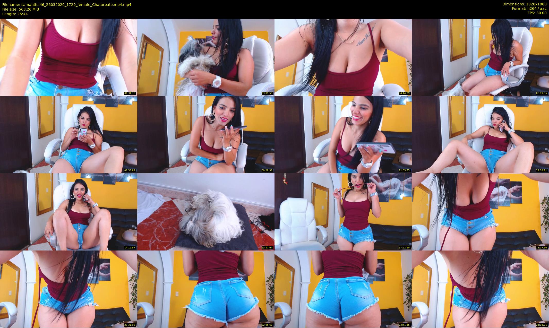samantha46 — 27 minute Chaturbate female cam show recording, 1080p, Mar 26, 2020