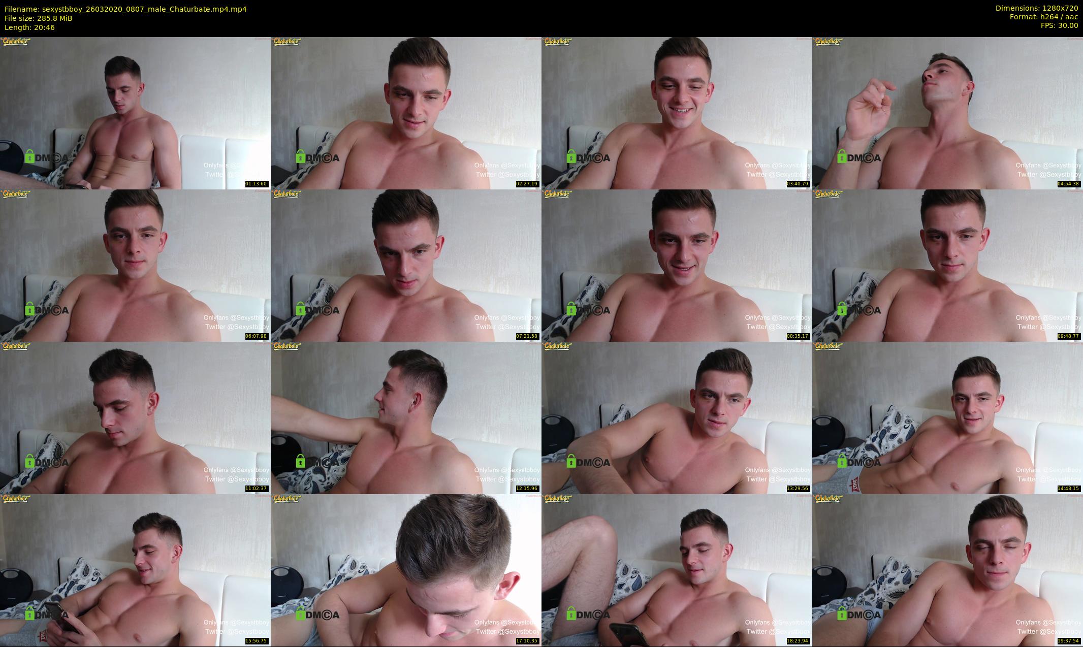 sexystbboy — 21 minute Chaturbate male cam show recording, 720p, Mar 26, 2020