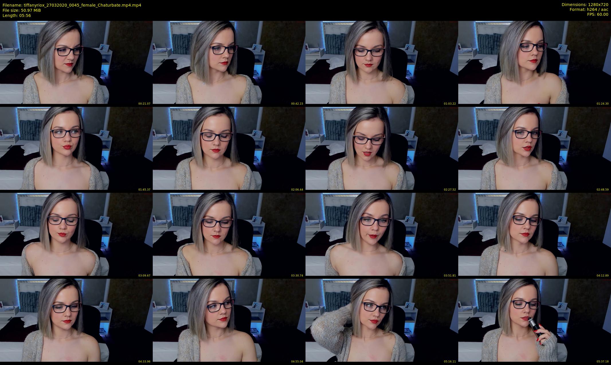 tiffanyriox — 6 minute Chaturbate female cam show recording, 720p, Mar 27, 2020