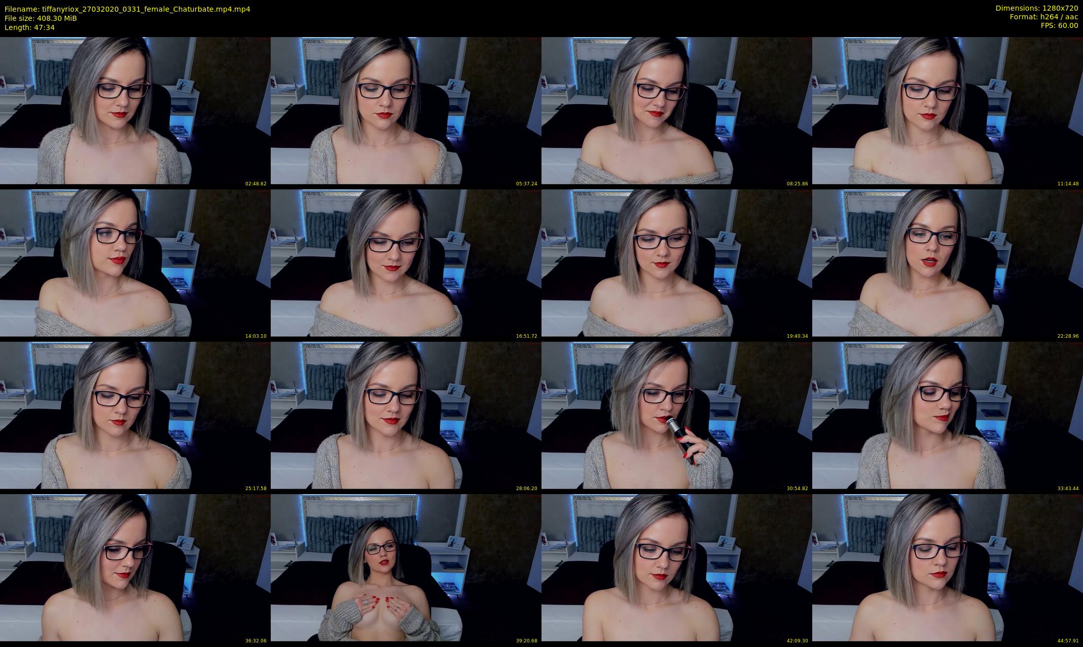 tiffanyriox — 48 minute Chaturbate female cam show recording, 720p, Mar 27, 2020
