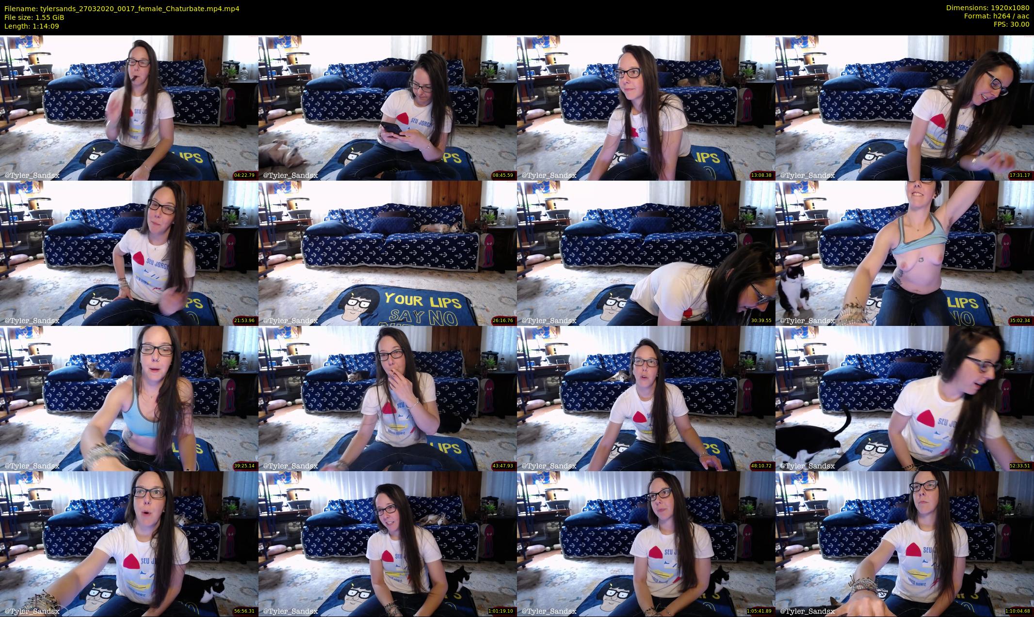 tylersands — 75 minute Chaturbate female cam show recording, 1080p, Mar 27, 2020