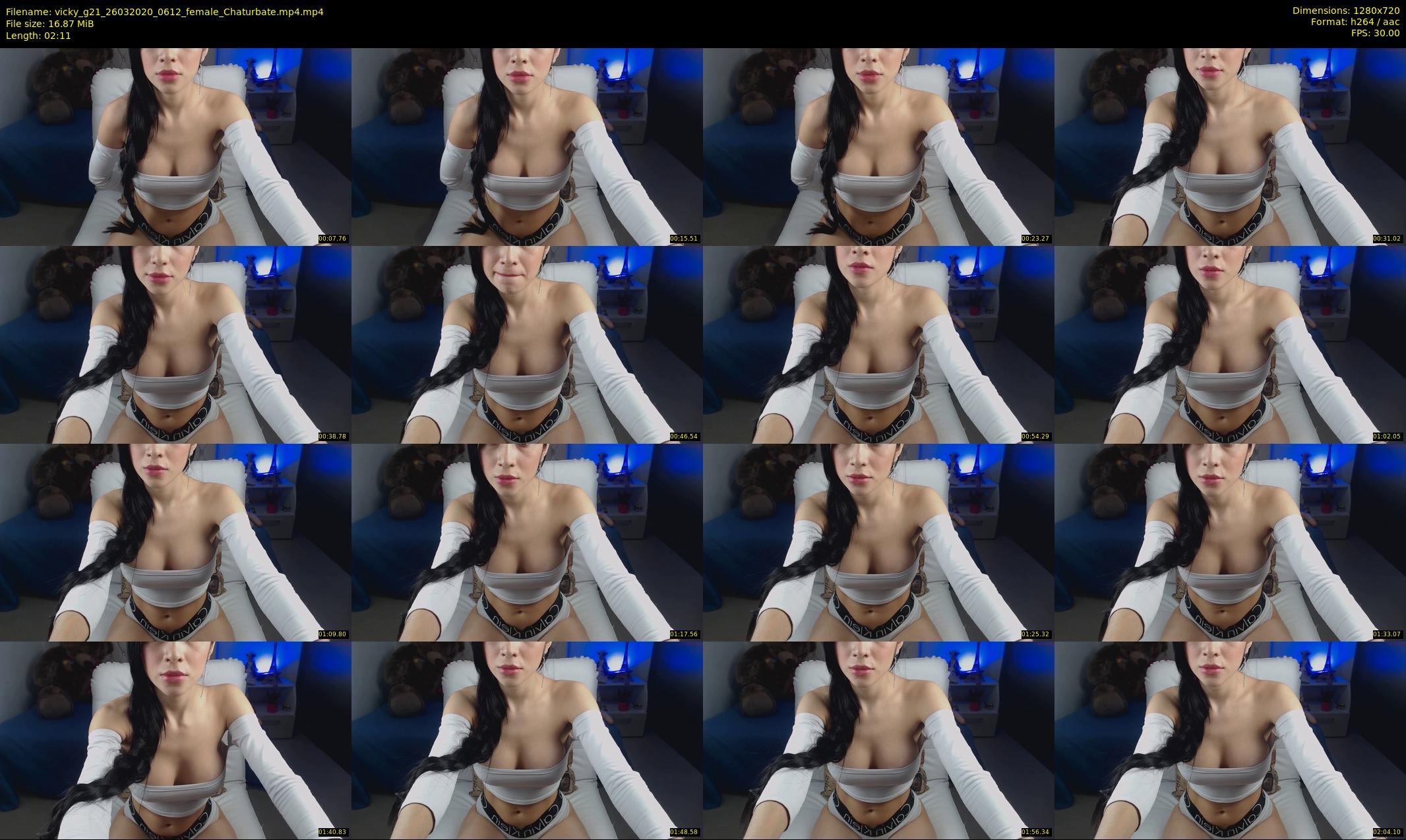 vicky_g21 — 3 minute Chaturbate female cam show recording, 720p, Mar 26, 2020