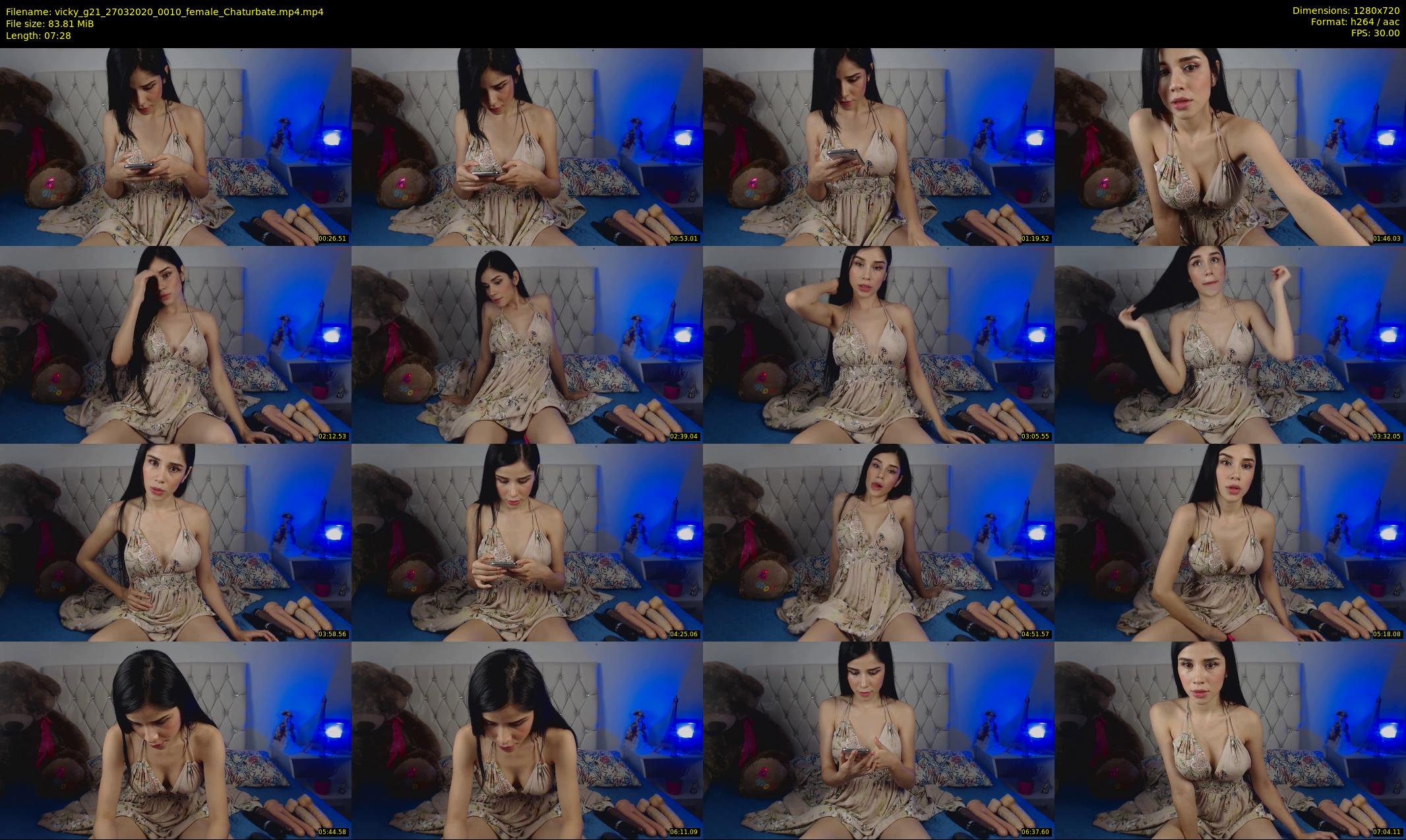 vicky_g21 — 8 minute Chaturbate female cam show recording, 720p, Mar 27, 2020