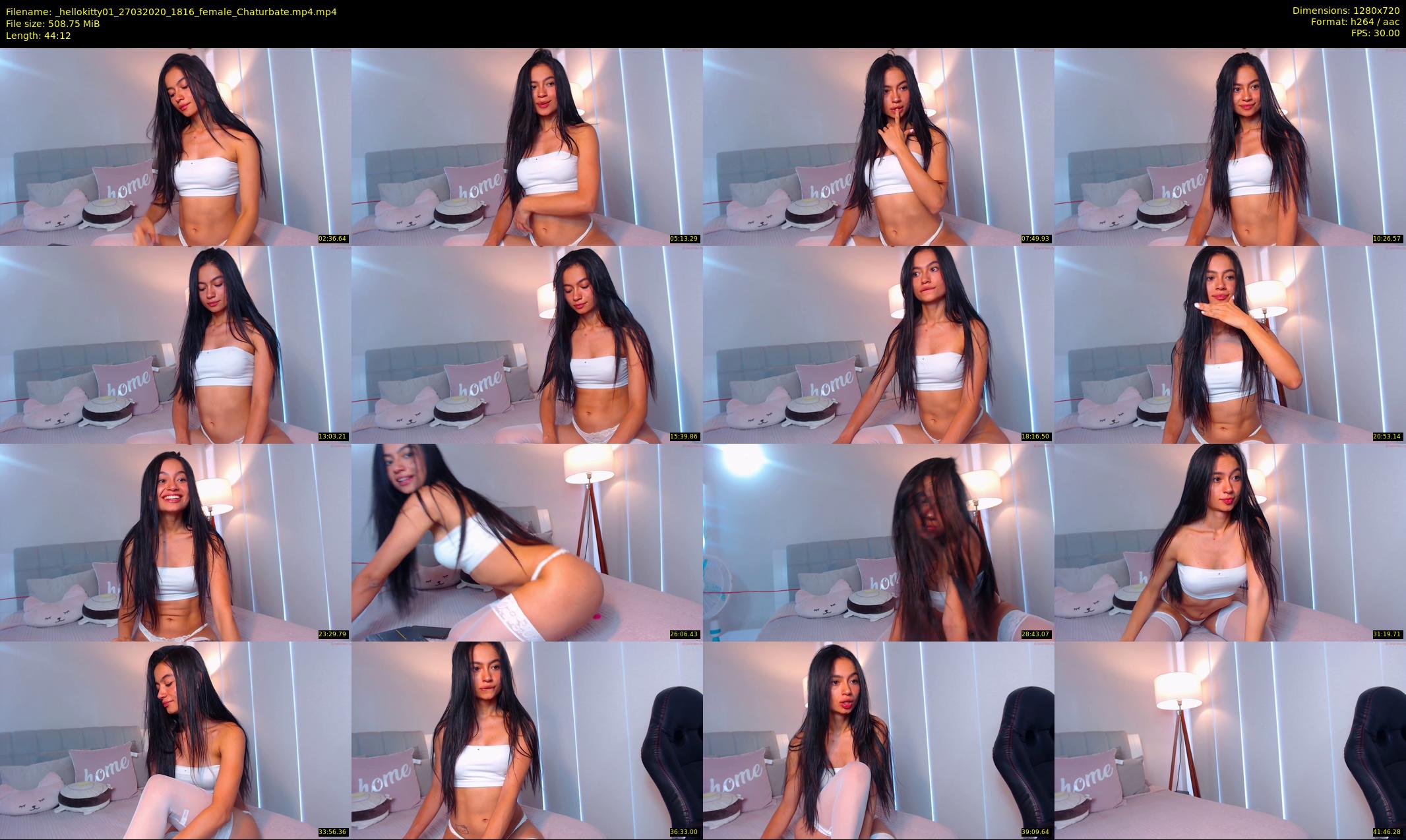 _hellokitty01 — 45 minute Chaturbate female cam show recording, 720p, Mar 27, 2020