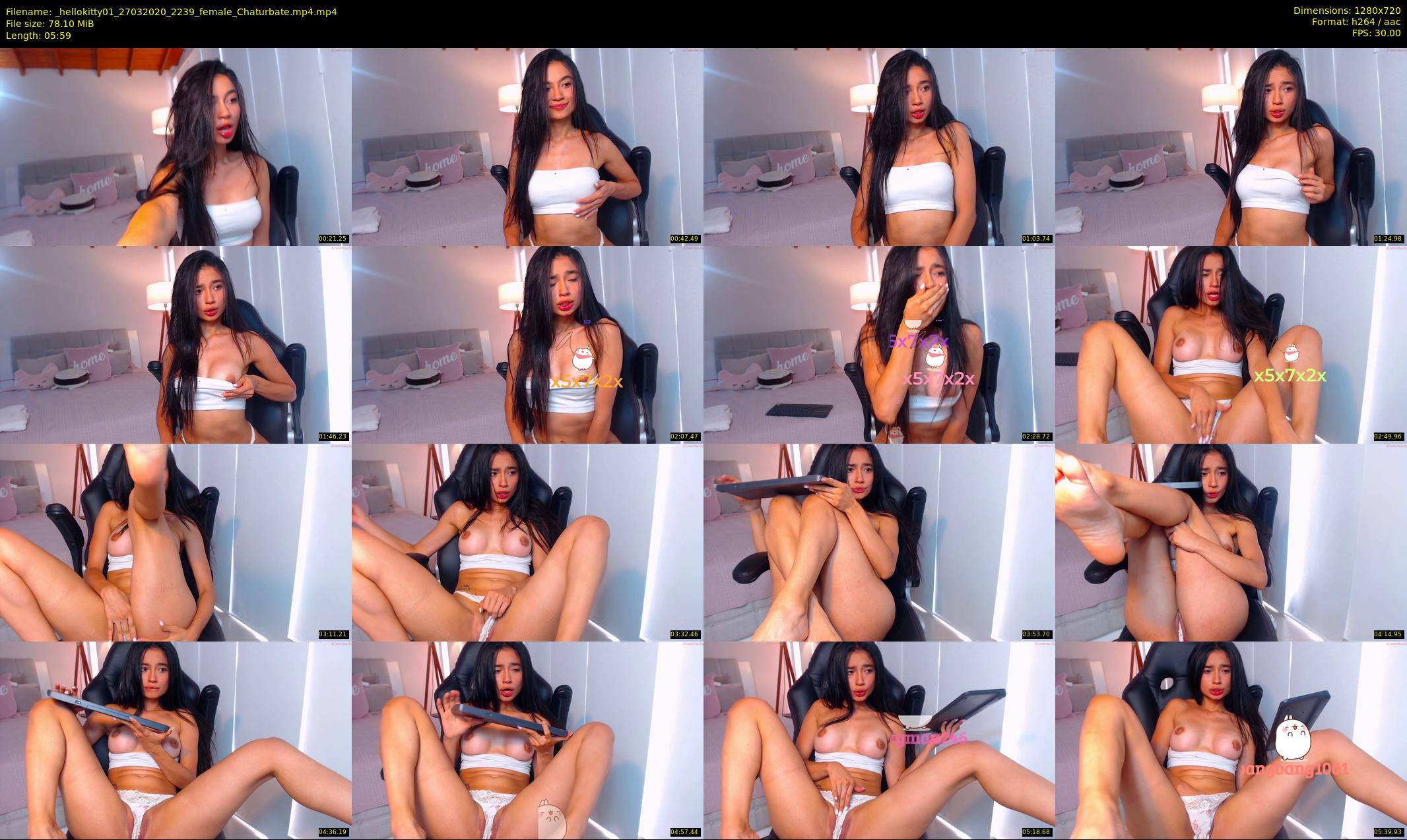 _hellokitty01 — 6 minute Chaturbate female cam show recording, 720p, Mar 27, 2020