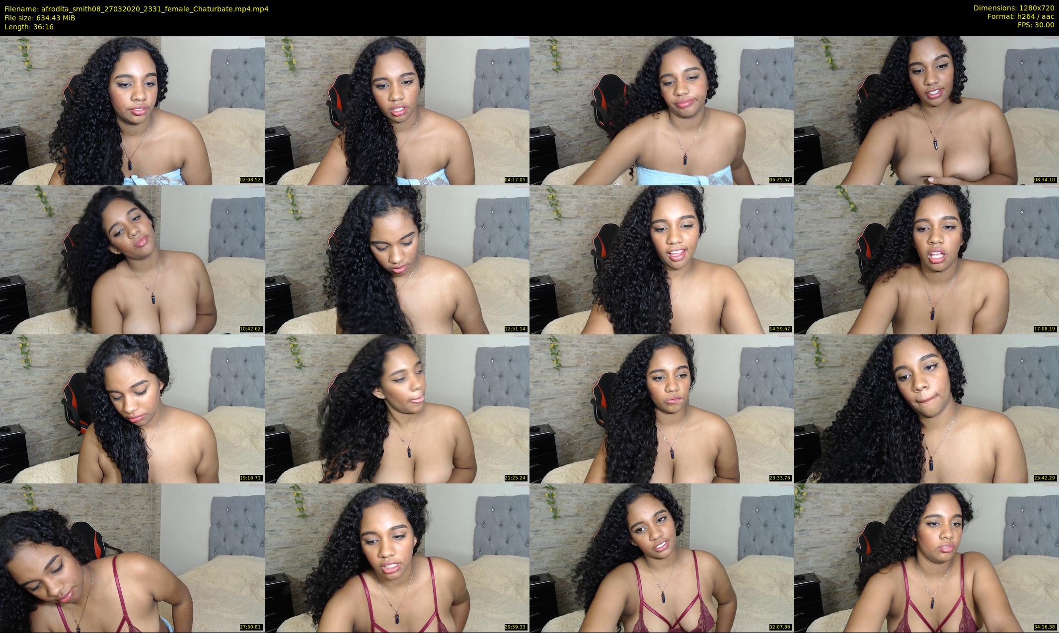 afrodita_smith08 — 37 minute Chaturbate female cam show recording, 720p, Mar 27, 2020