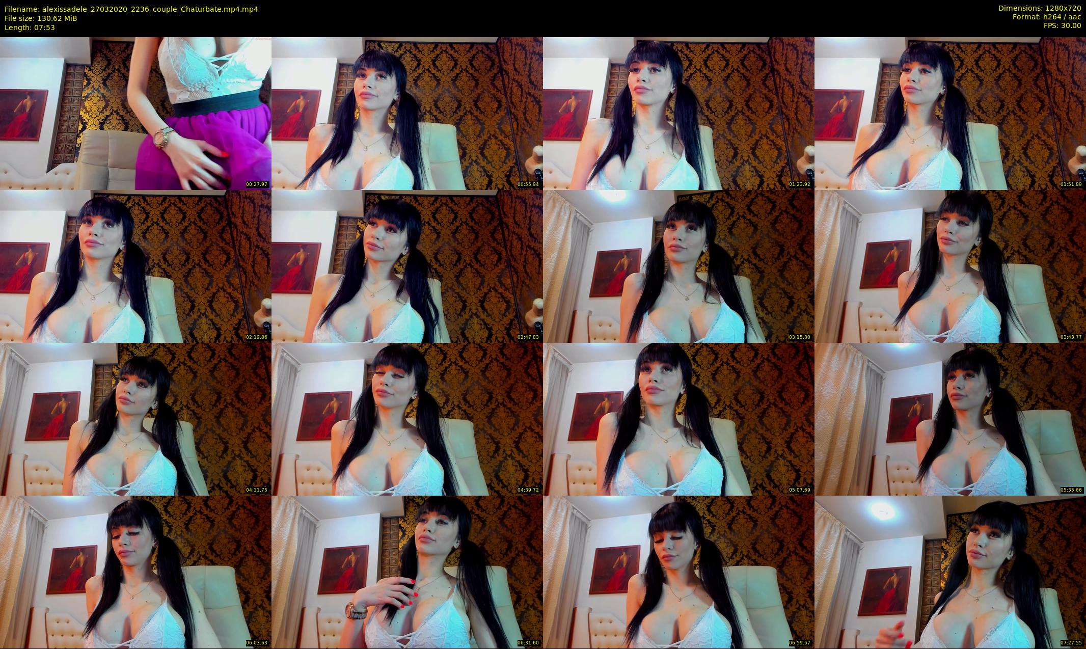 alexissadele — 8 minute Chaturbate female cam show recording, 720p, Mar 27, 2020