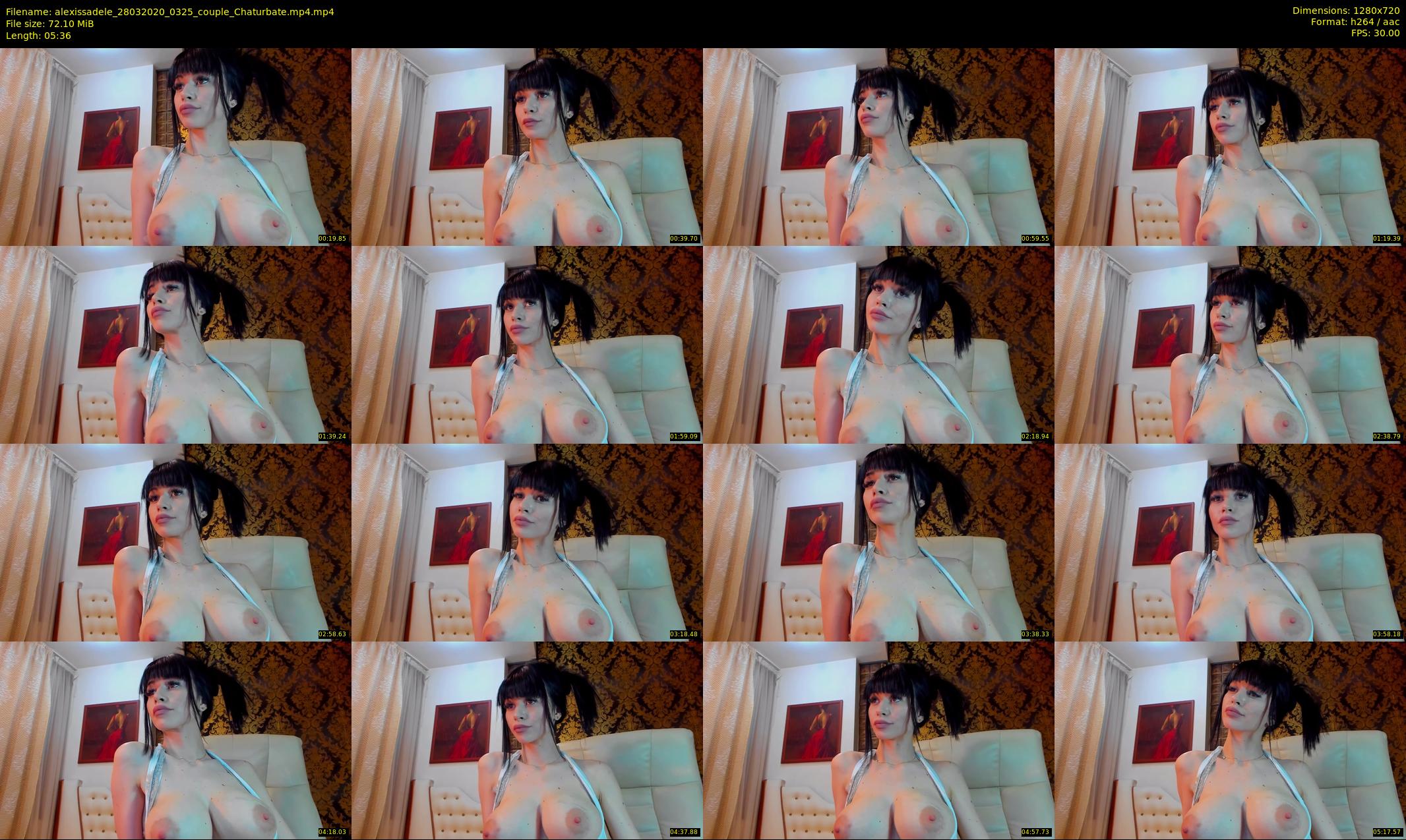 alexissadele — 6 minute Chaturbate female cam show recording, 720p, Mar 28, 2020