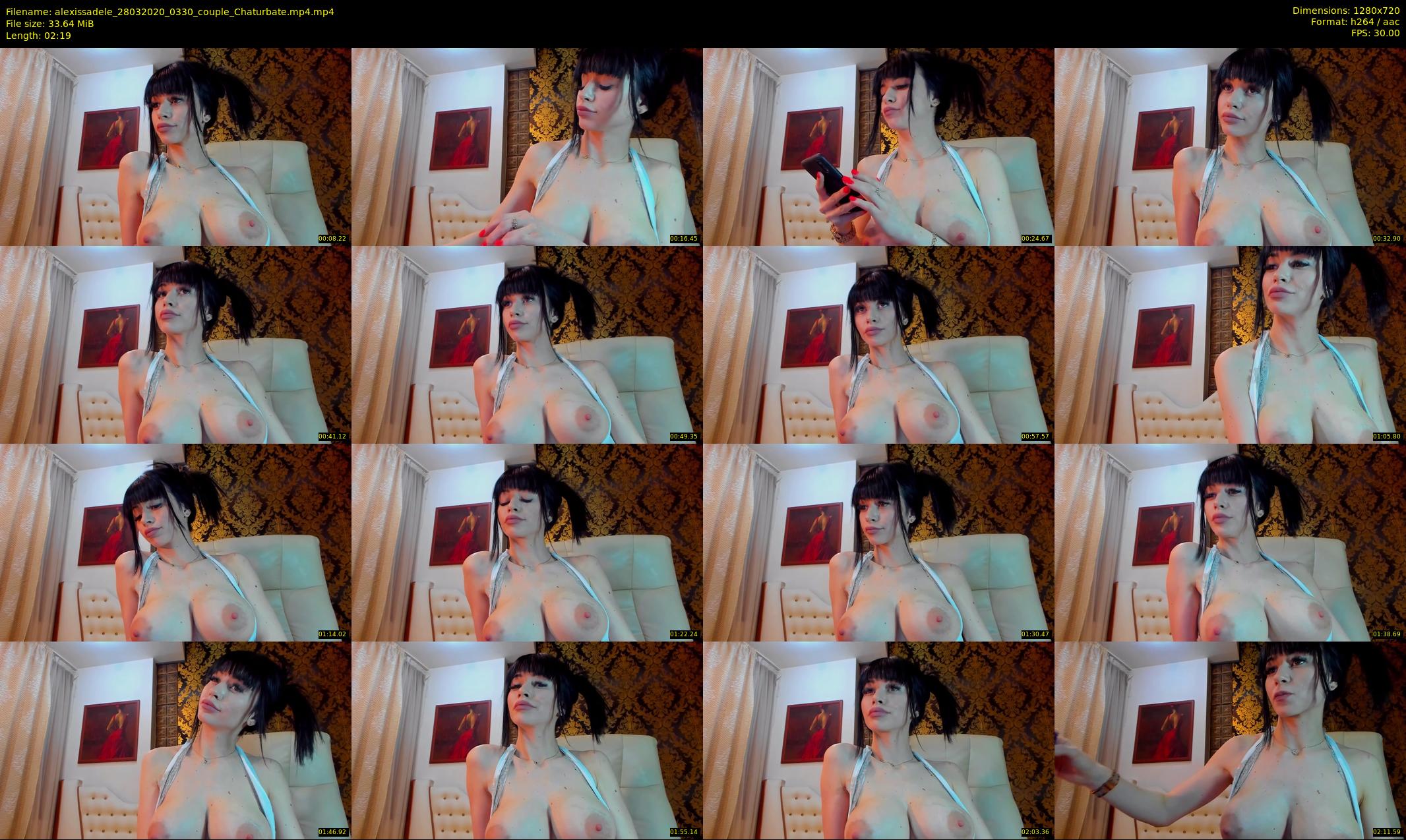 alexissadele — 3 minute Chaturbate female cam show recording, 720p, Mar 28, 2020