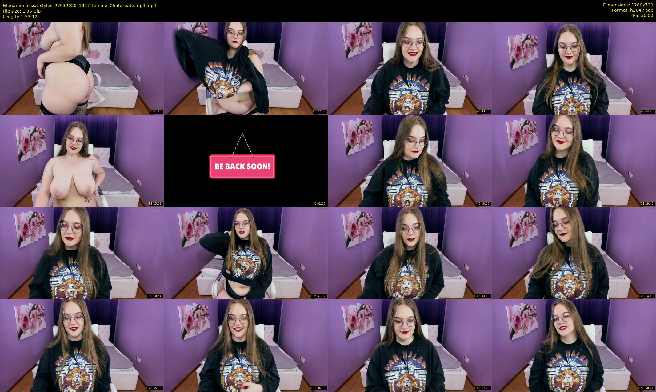 alissa_styles — 114 minute Chaturbate female cam show recording, 720p, Mar 27, 2020
