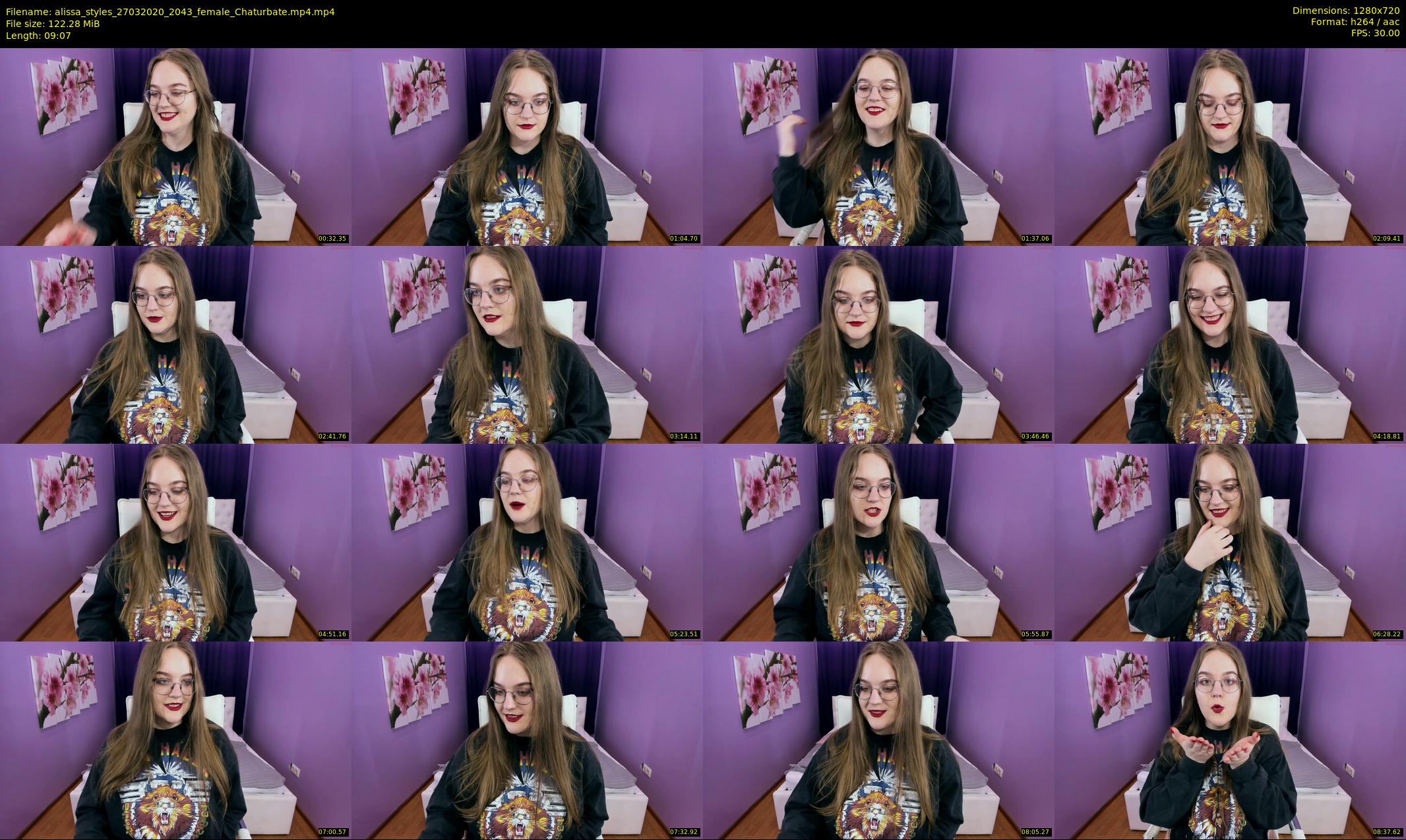alissa_styles — 10 minute Chaturbate female cam show recording, 720p, Mar 27, 2020