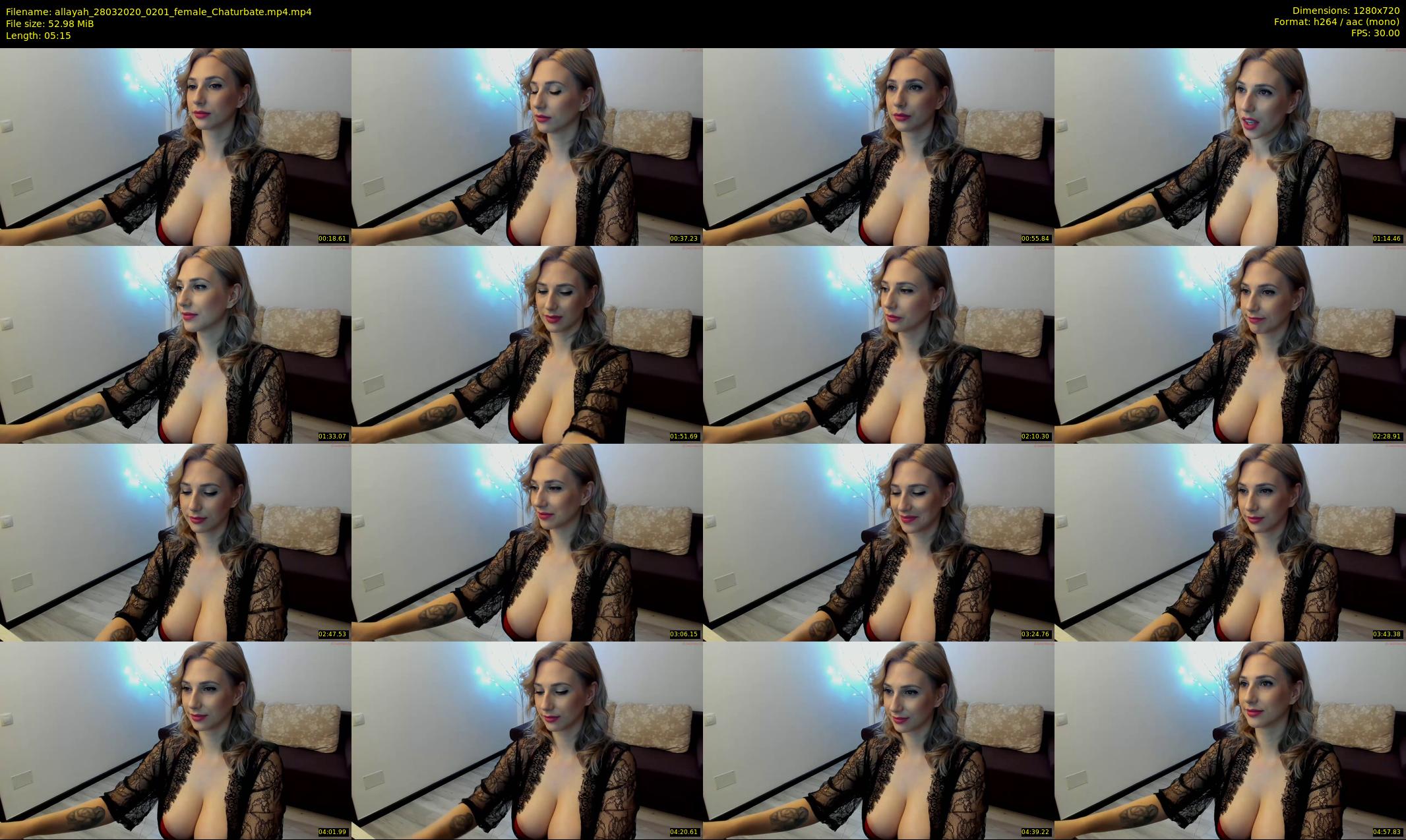 allayah — 6 minute Chaturbate female cam show recording, 720p, Mar 28, 2020