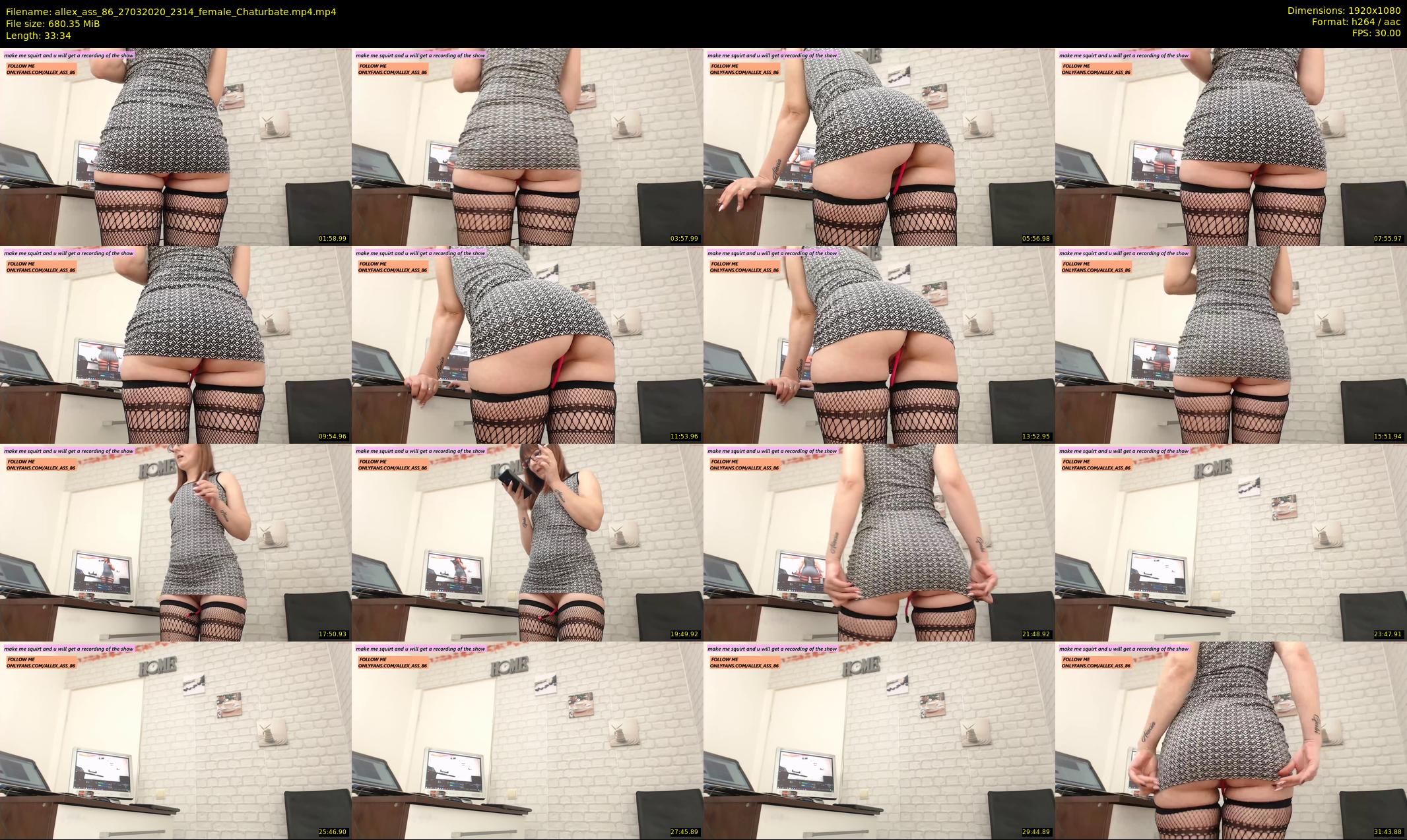 allex_ass_86 — 34 minute Chaturbate female cam show recording, 1080p, Mar 27, 2020