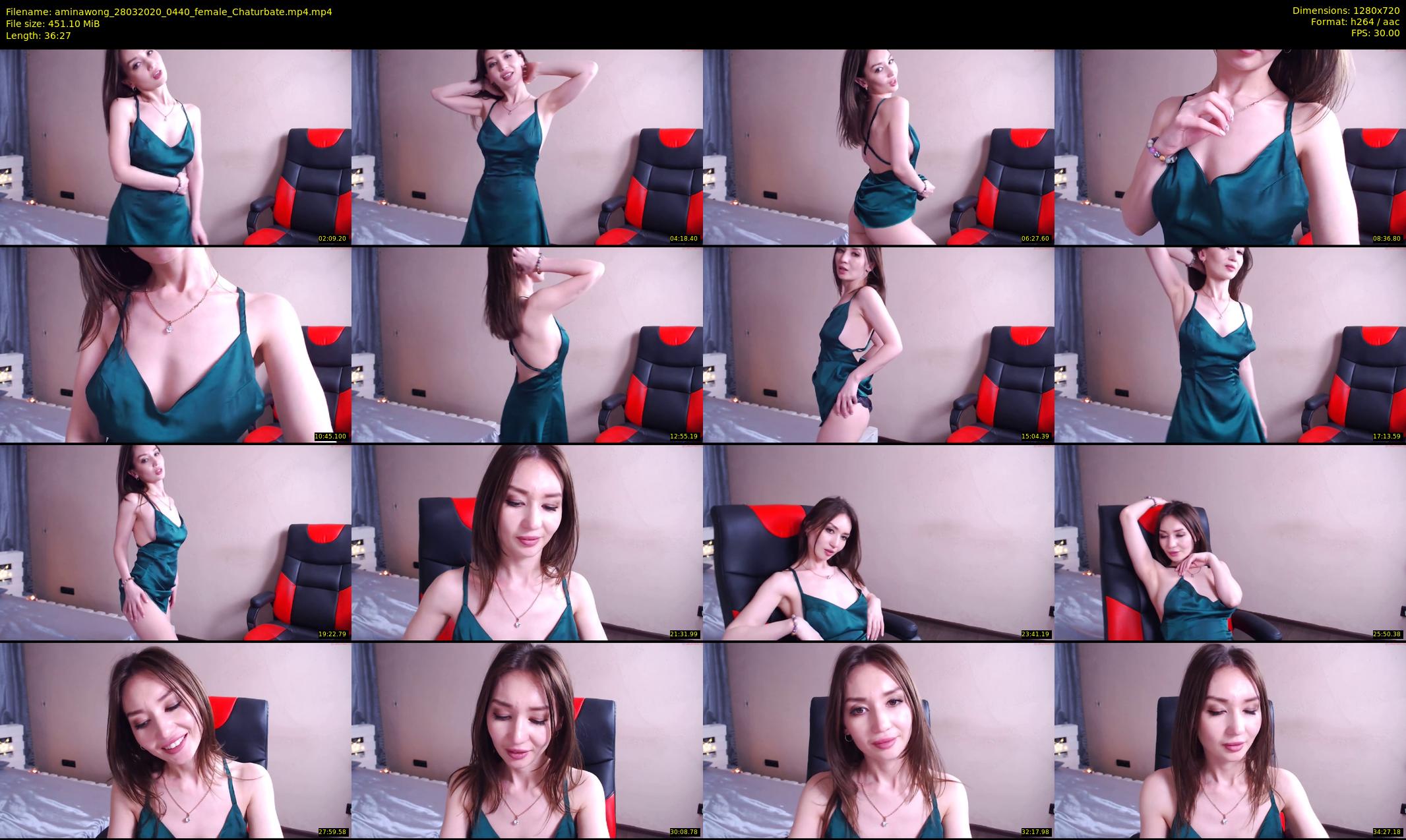 aminawong — 37 minute Chaturbate female cam show recording, 720p, Mar 28, 2020
