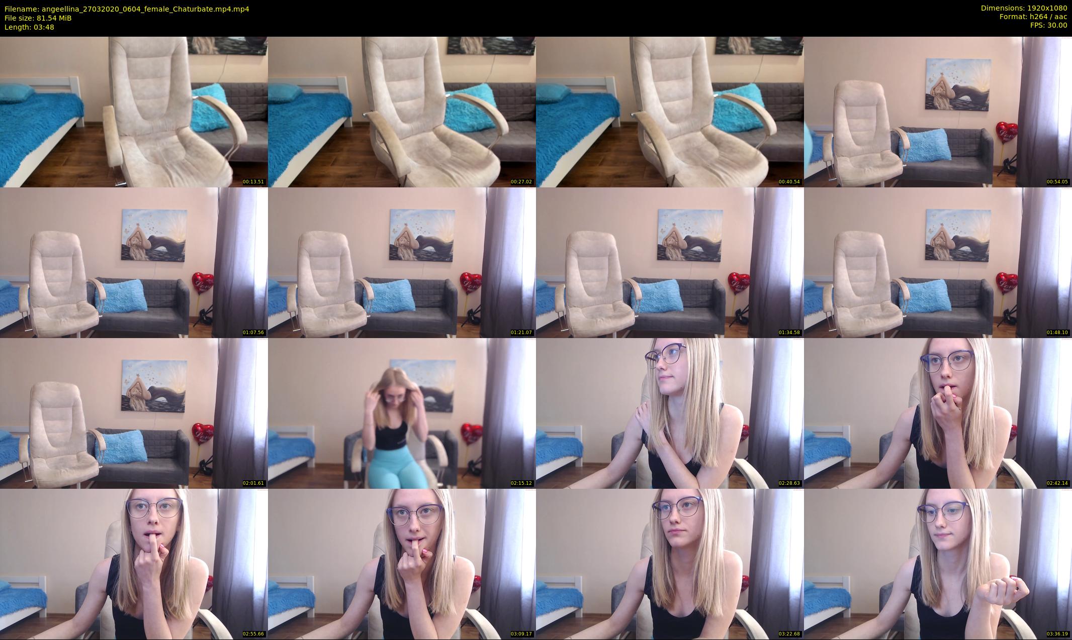 angeellina — 4 minute Chaturbate female cam show recording, 1080p, Mar 27, 2020