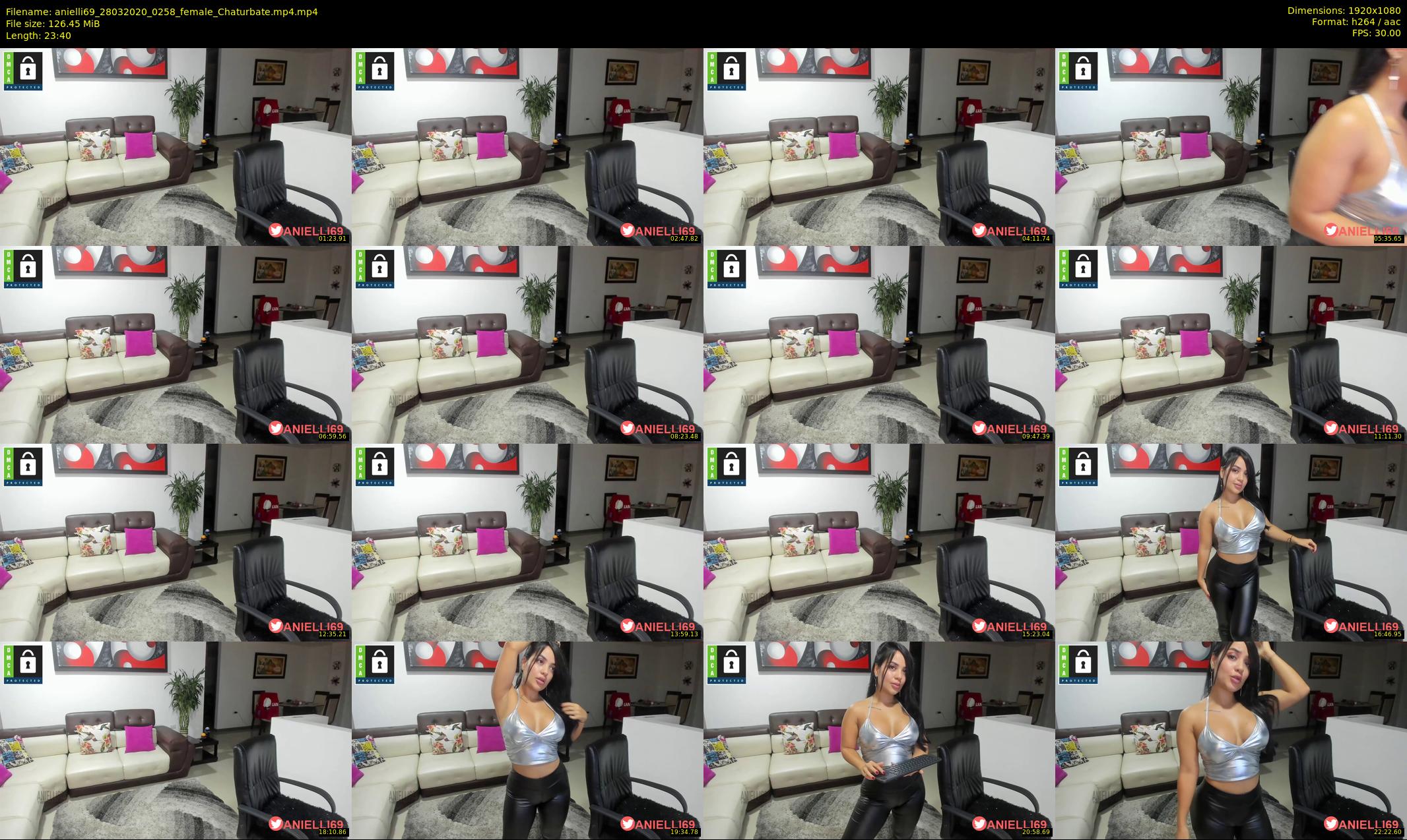 anielli69 — 24 minute Chaturbate female cam show recording, 1080p, Mar 28, 2020