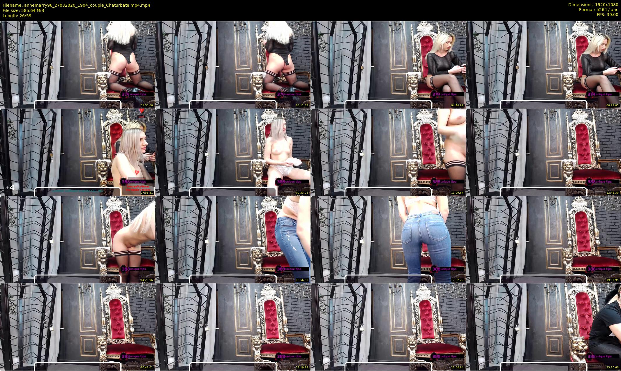 annemarry96 — 27 minute Chaturbate female cam show recording, 1080p, Mar 27, 2020