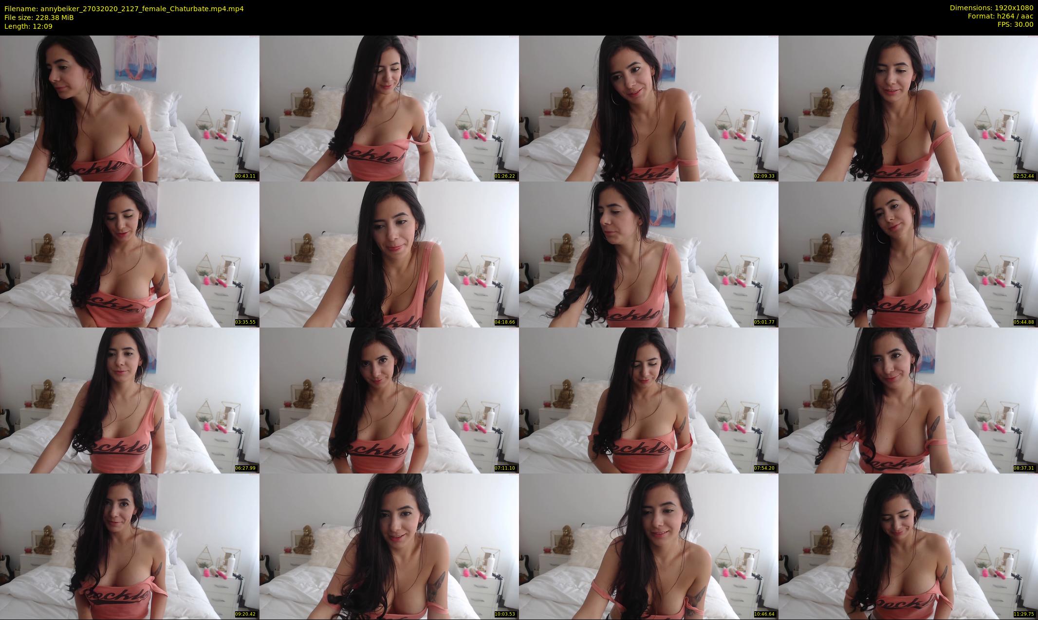 annybeiker — 13 minute Chaturbate female cam show recording, 1080p, Mar 27, 2020