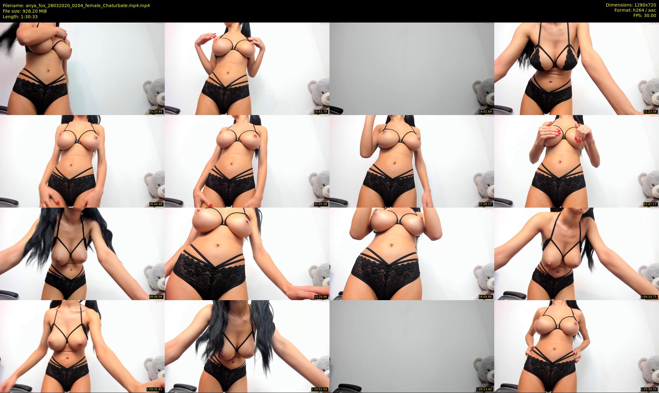 anya_fox — 91 minute Chaturbate female cam show recording, 720p, Mar 28, 2020
