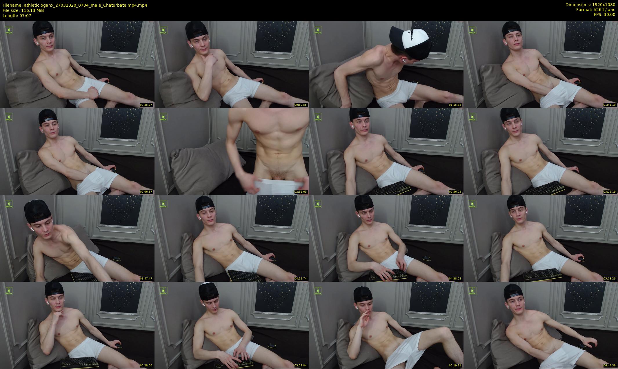 athleticloganx — 8 minute Chaturbate male cam show recording, 1080p, Mar 27, 2020