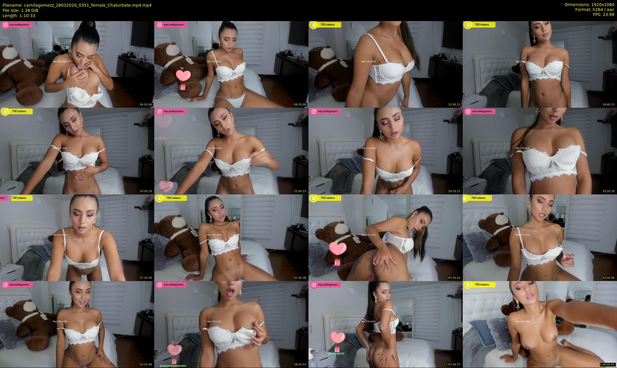 camilagomezz — 71 minute Chaturbate female cam show recording, 1080p, Mar 28, 2020