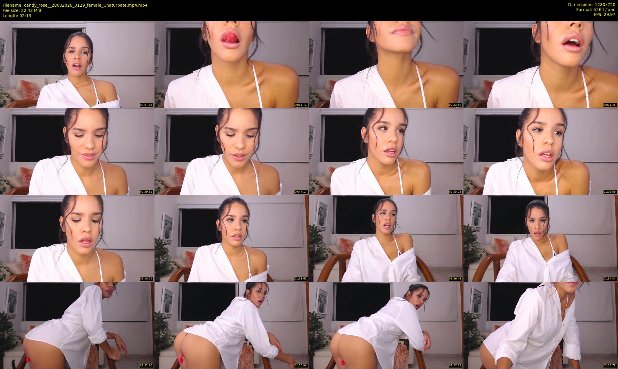 candy_rose_ — 3 minute Chaturbate female cam show recording, 720p, Mar 28, 2020