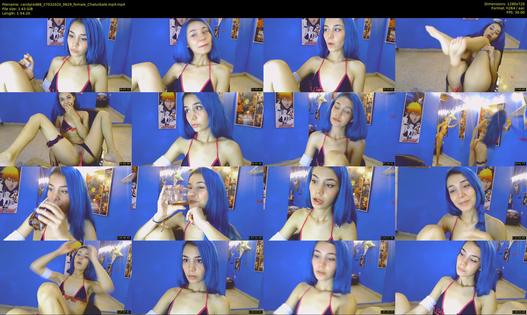 candyred88 — 115 minute Chaturbate female cam show recording, 720p, Mar 27, 2020