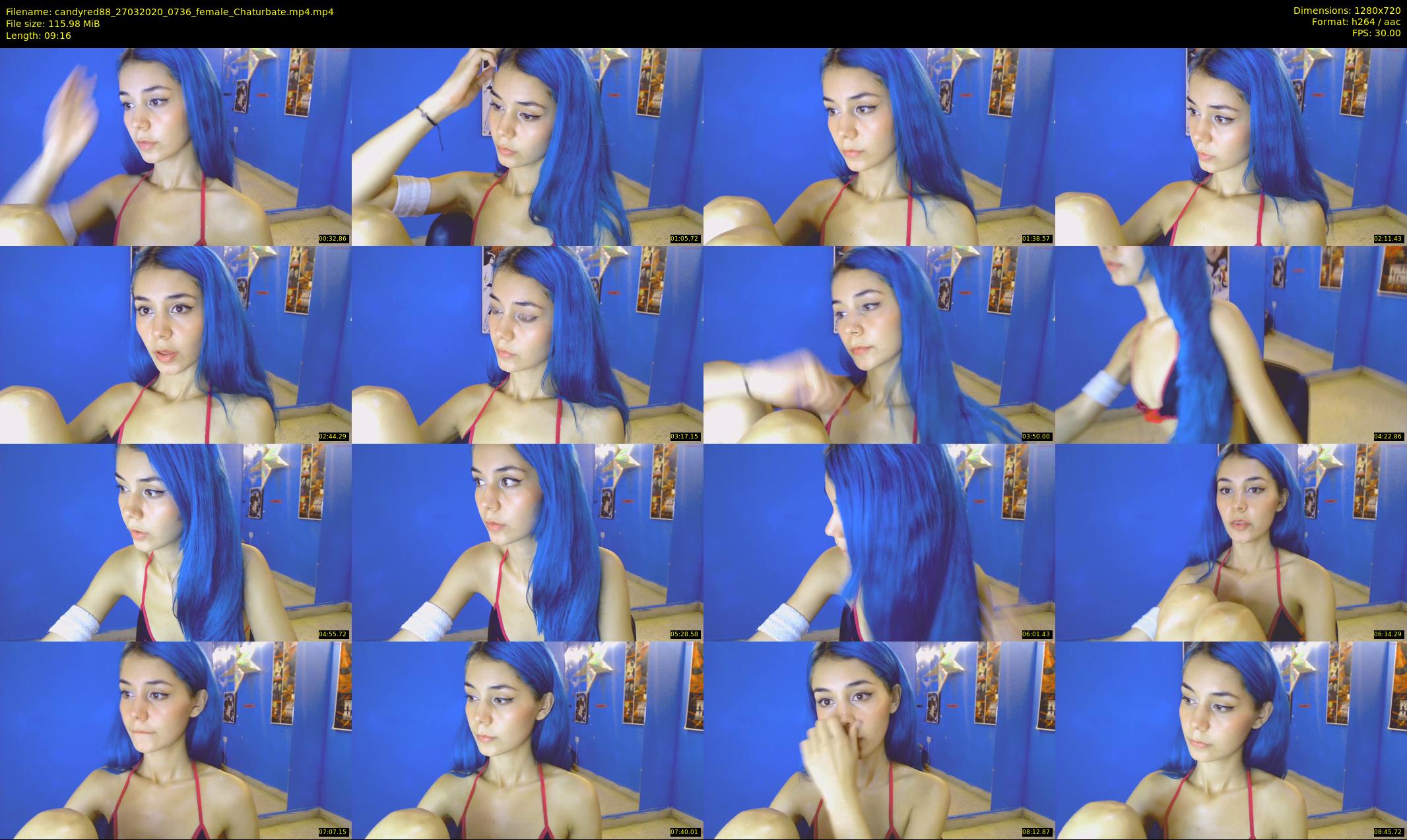 candyred88 — 10 minute Chaturbate female cam show recording, 720p, Mar 27, 2020