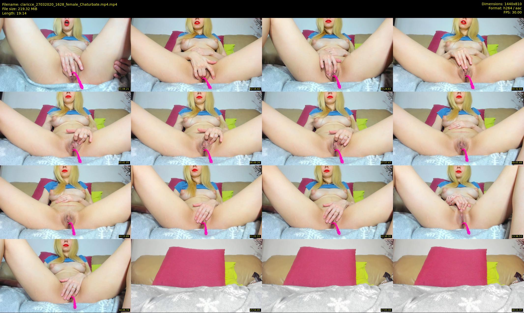 claricce — 20 minute Chaturbate female cam show recording, 720p, Mar 27, 2020