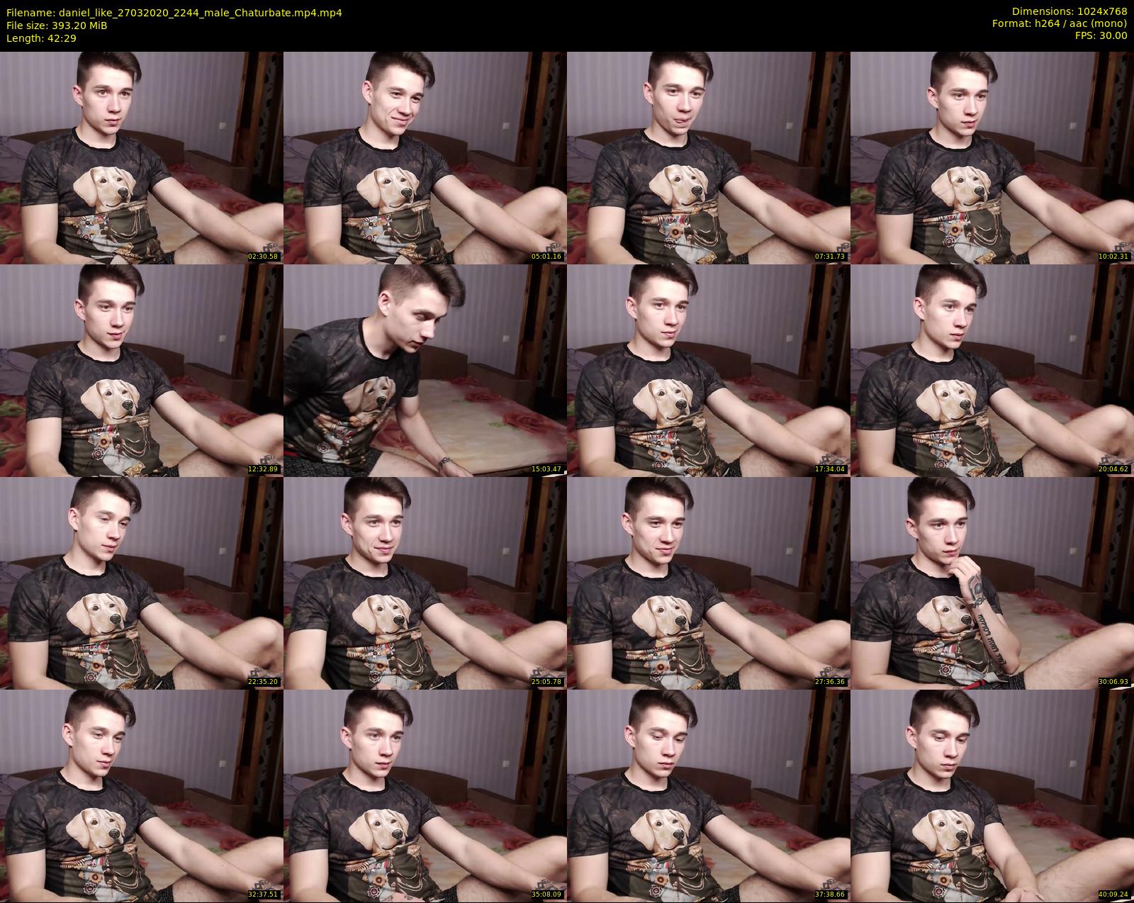 daniel_like — 43 minute Chaturbate male cam show recording, 720p, Mar 27, 2020