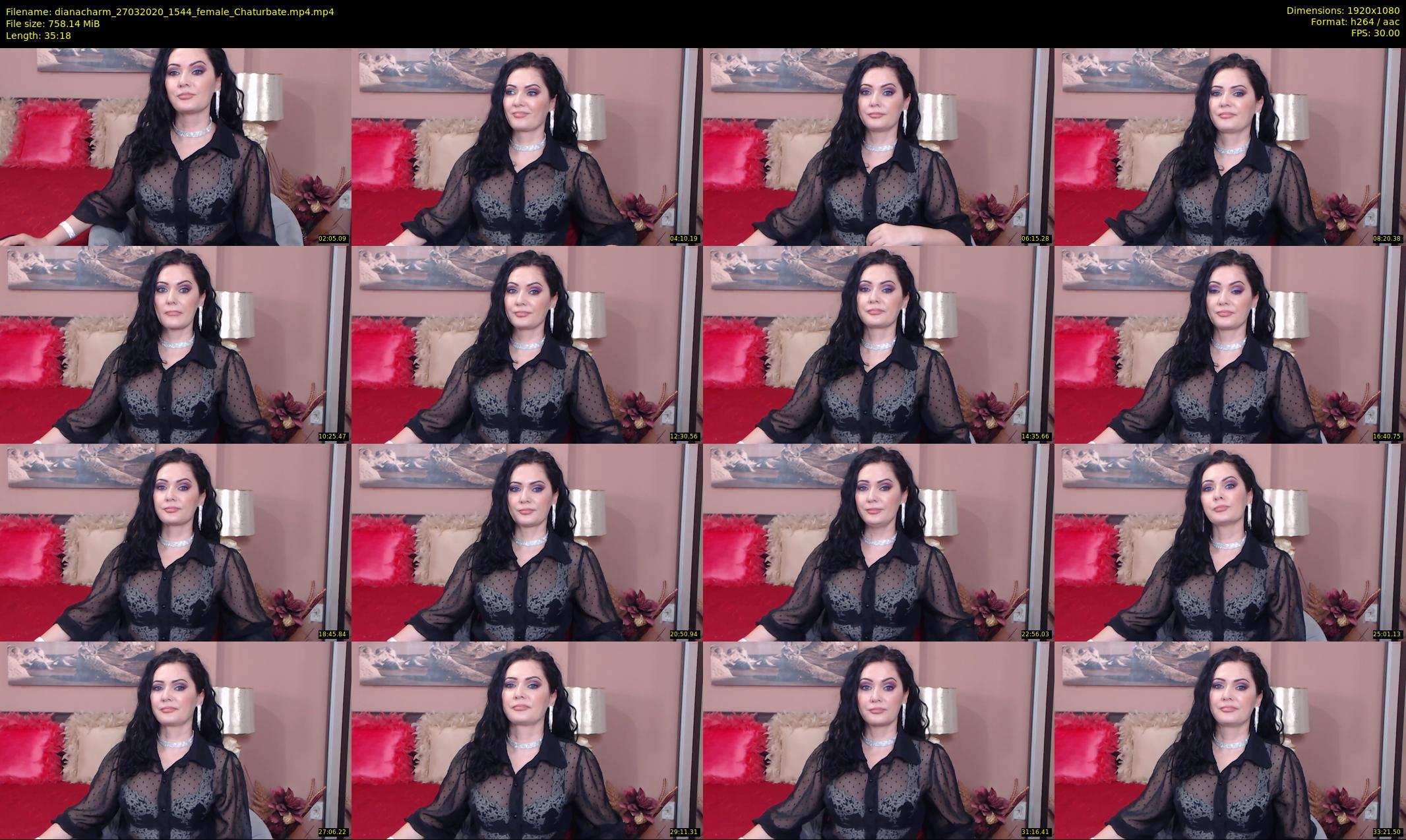 dianacharm — 36 minute Chaturbate female cam show recording, 1080p, Mar 27, 2020