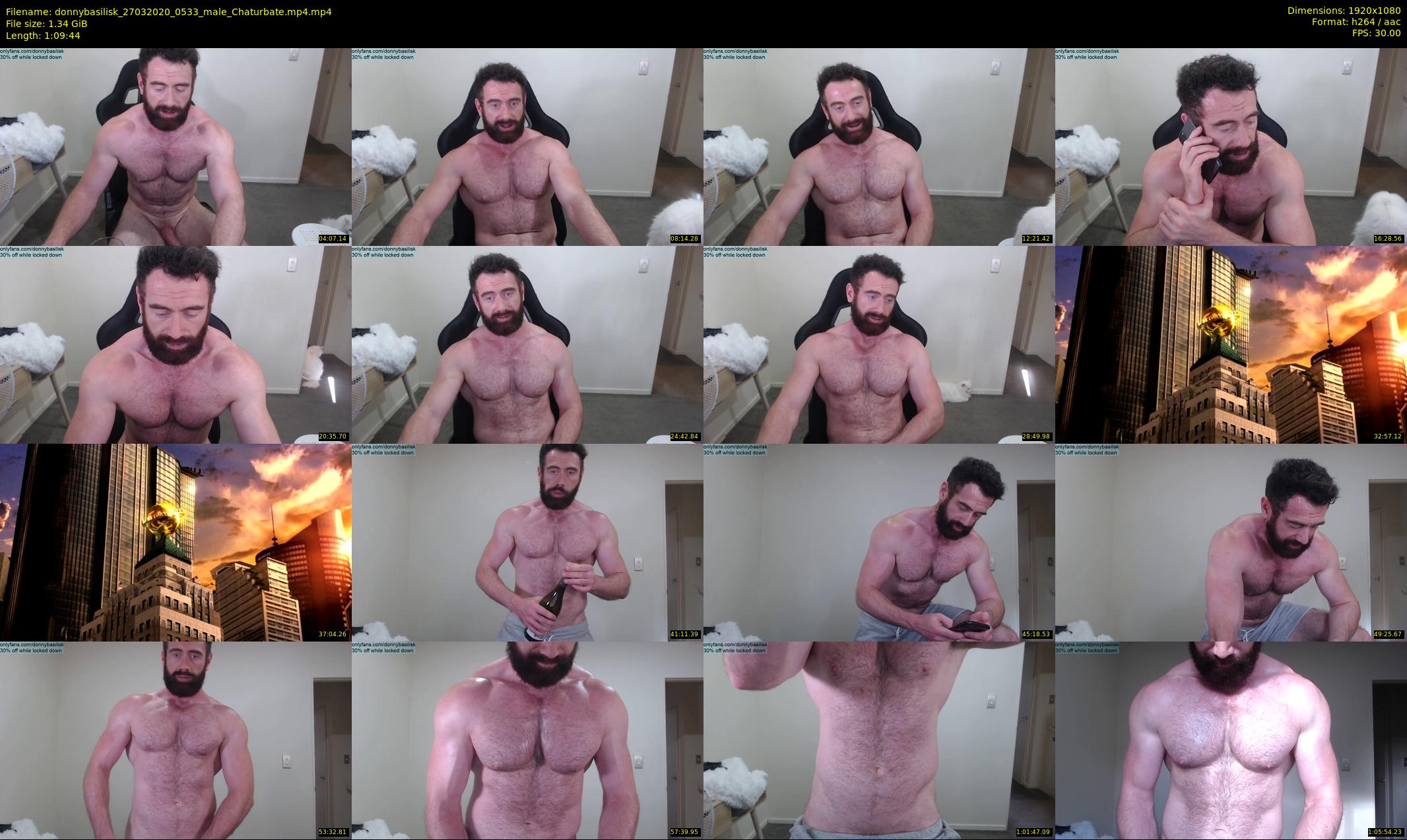 donnybasilisk — 70 minute Chaturbate male cam show recording, 1080p, Mar 27, 2020