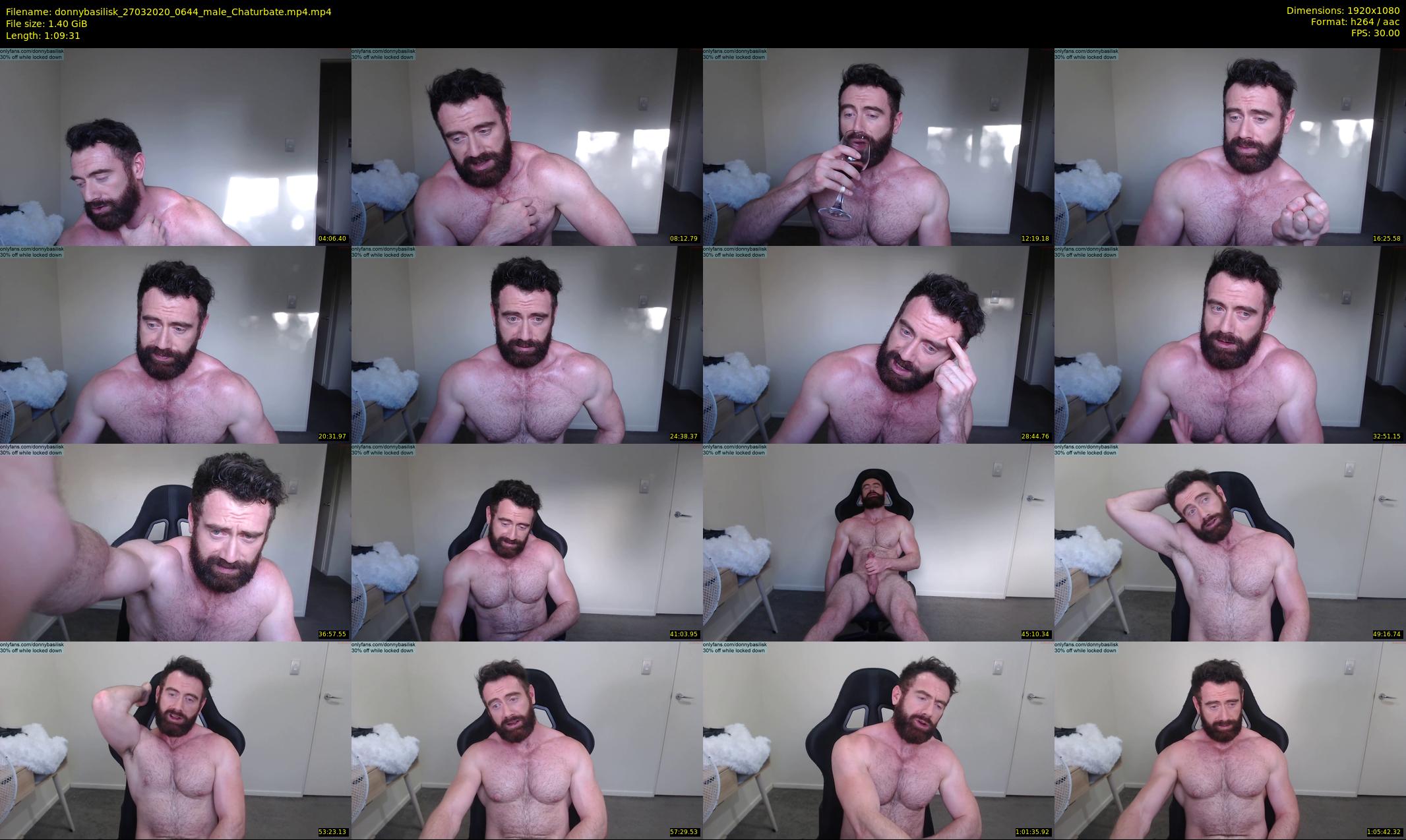 donnybasilisk — 70 minute Chaturbate male cam show recording, 1080p, Mar 27, 2020