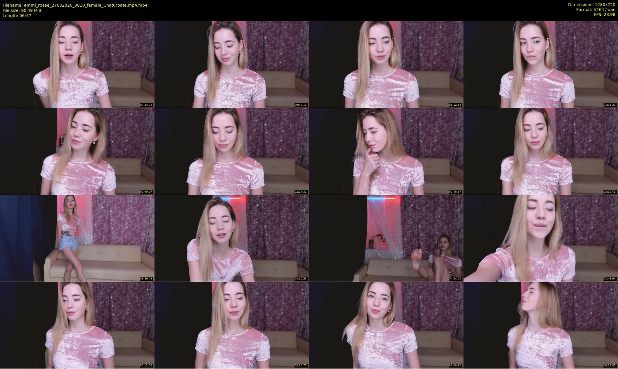 emmi_rosee — 7 minute Chaturbate female cam show recording, 720p, Mar 27, 2020