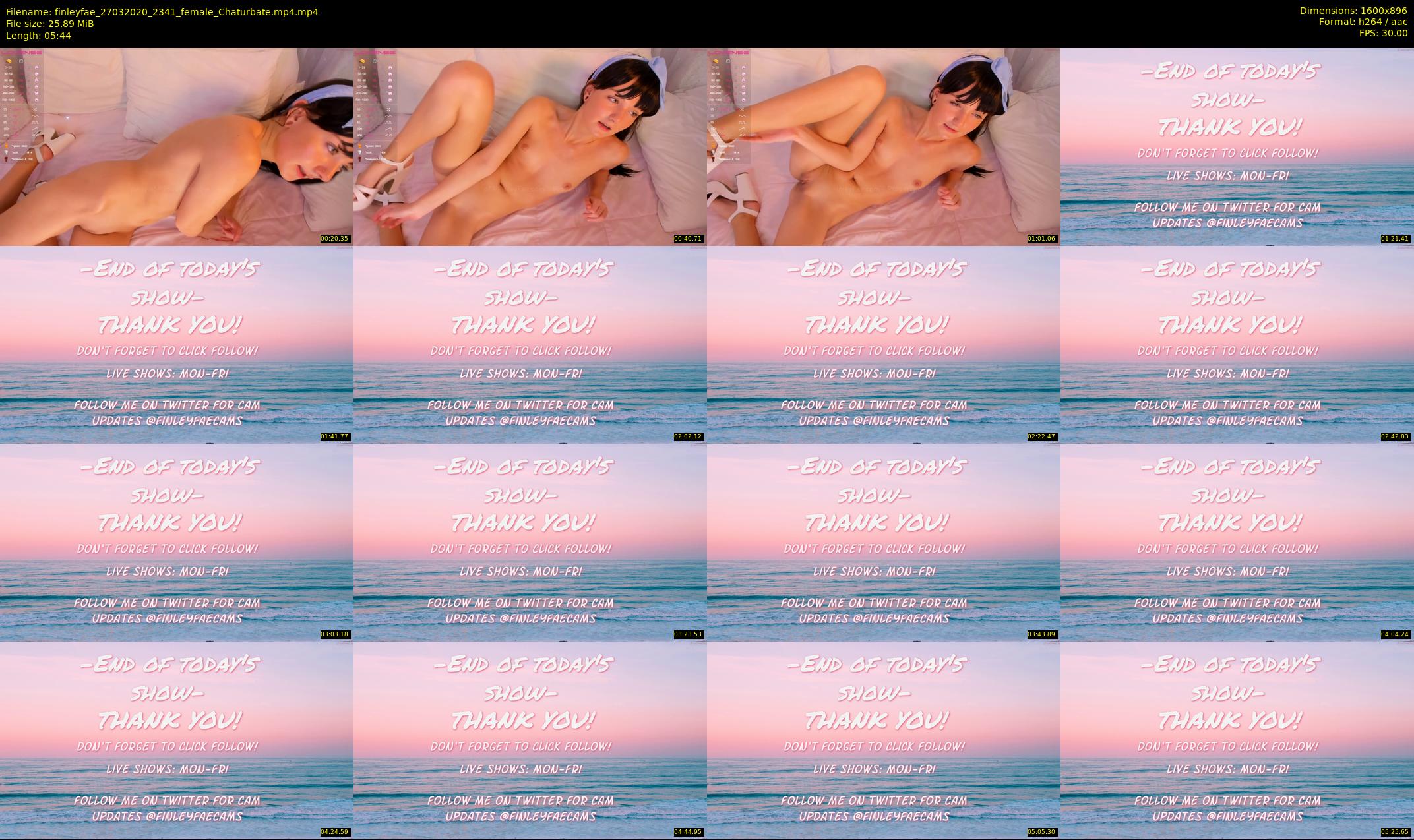 finleyfae — 6 minute Chaturbate female cam show recording, 720p, Mar 27, 2020