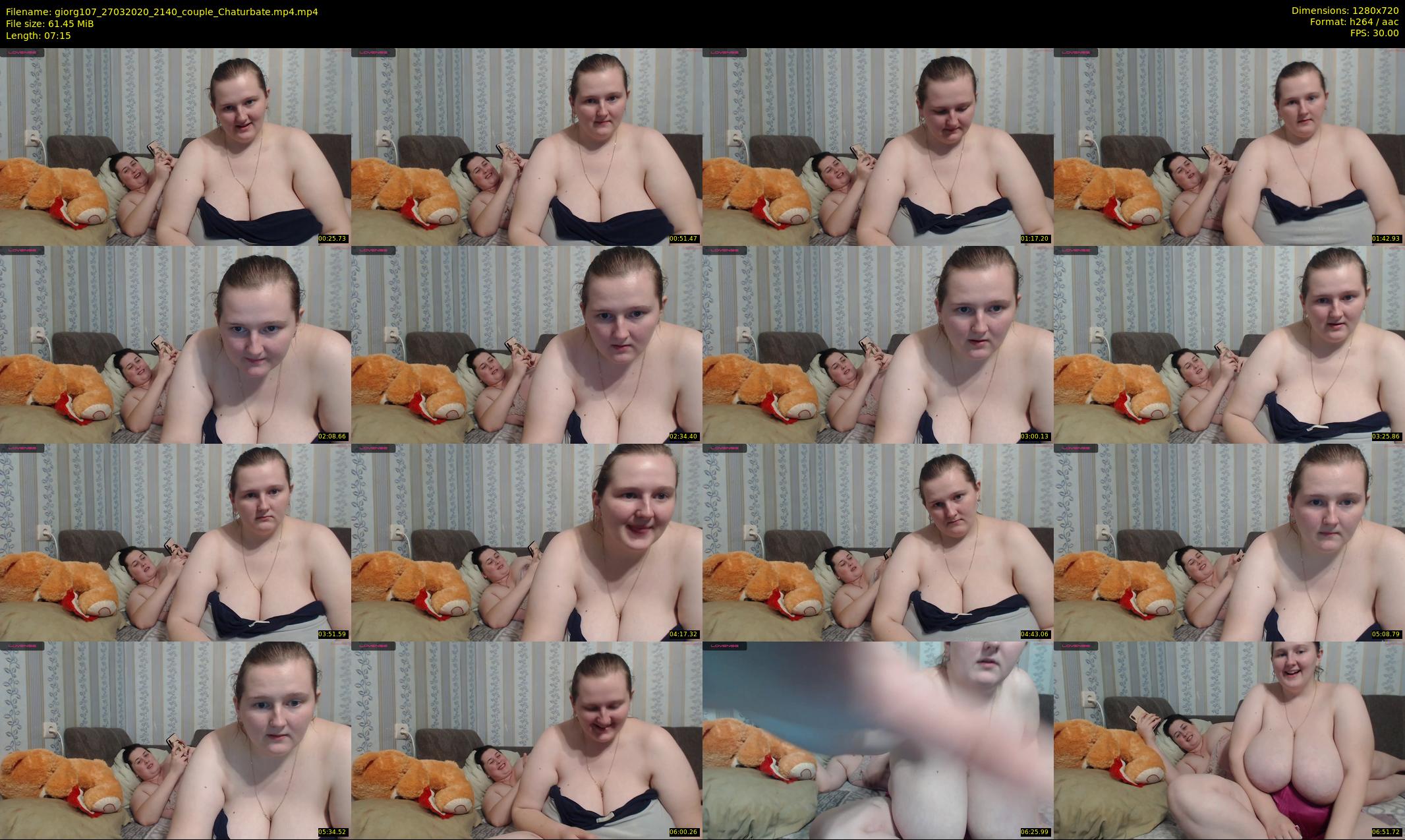 giorg107 — 8 minute Chaturbate couple cam show recording, 720p, Mar 27, 2020