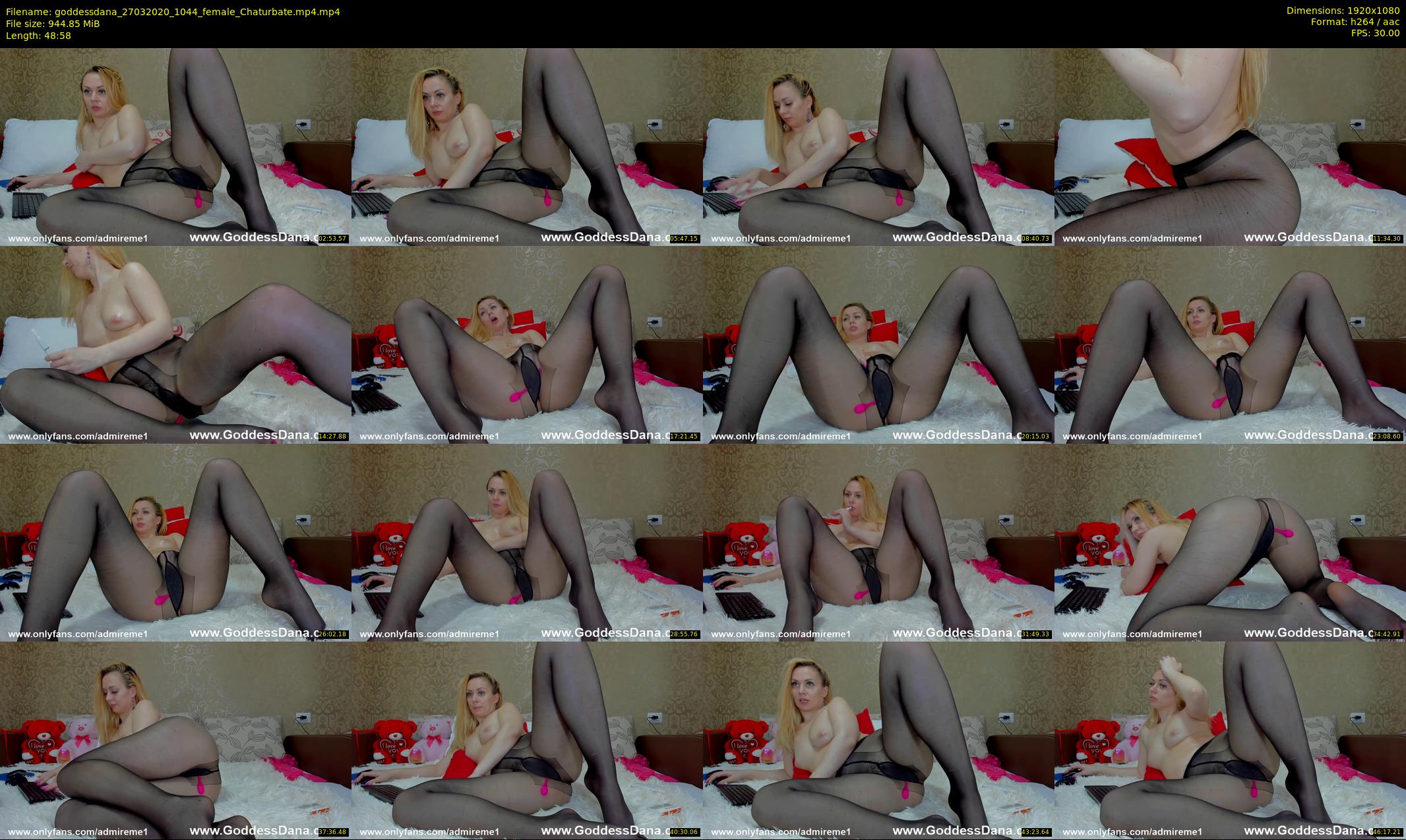 goddessdana — 49 minute Chaturbate female cam show recording, 1080p, Mar 27, 2020