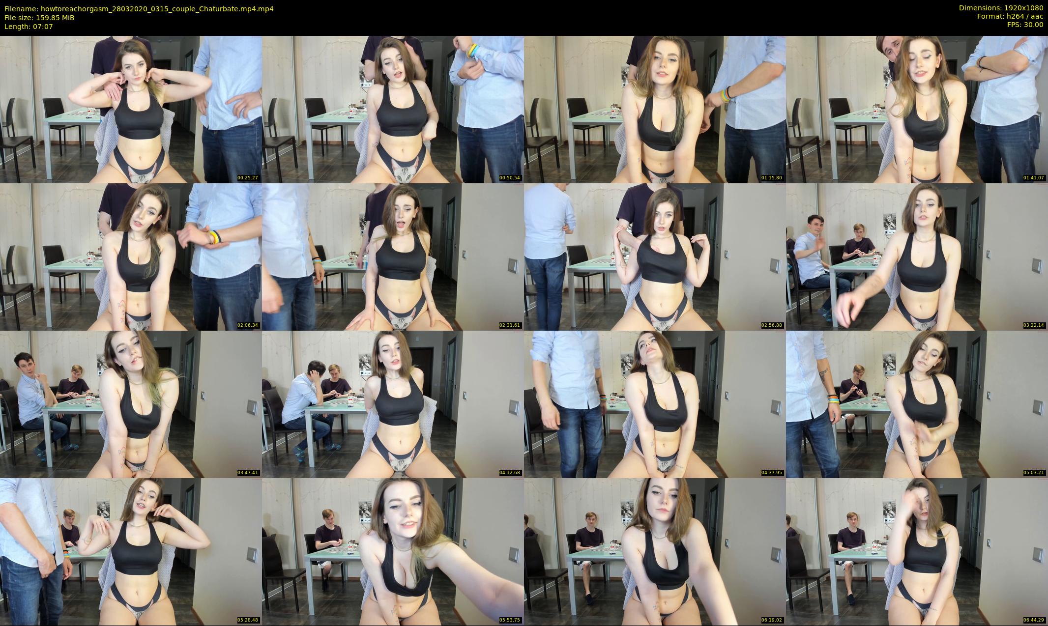 howtoreachorgasm — 8 minute Chaturbate couple cam show recording, 1080p, Mar 28, 2020