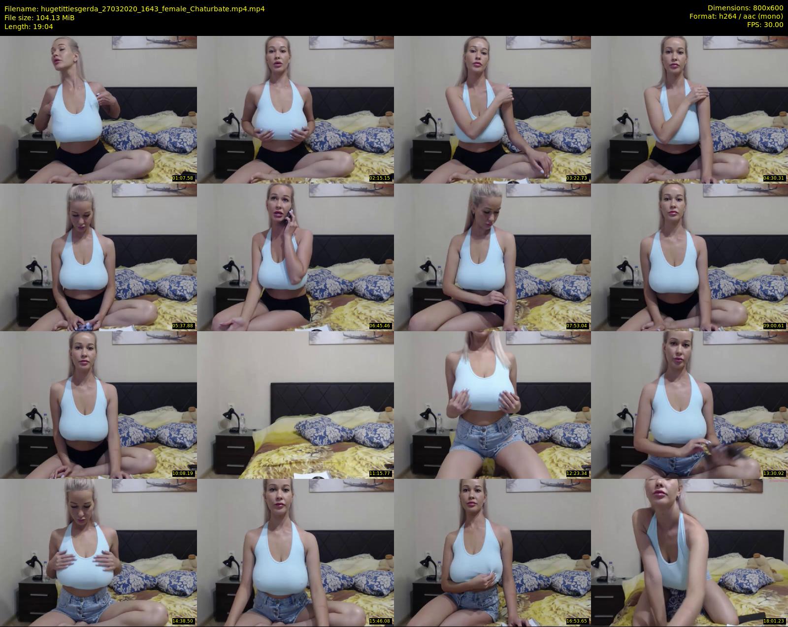 hugetittiesgerda — 20 minute Chaturbate female cam show recording, 480p, Mar 27, 2020