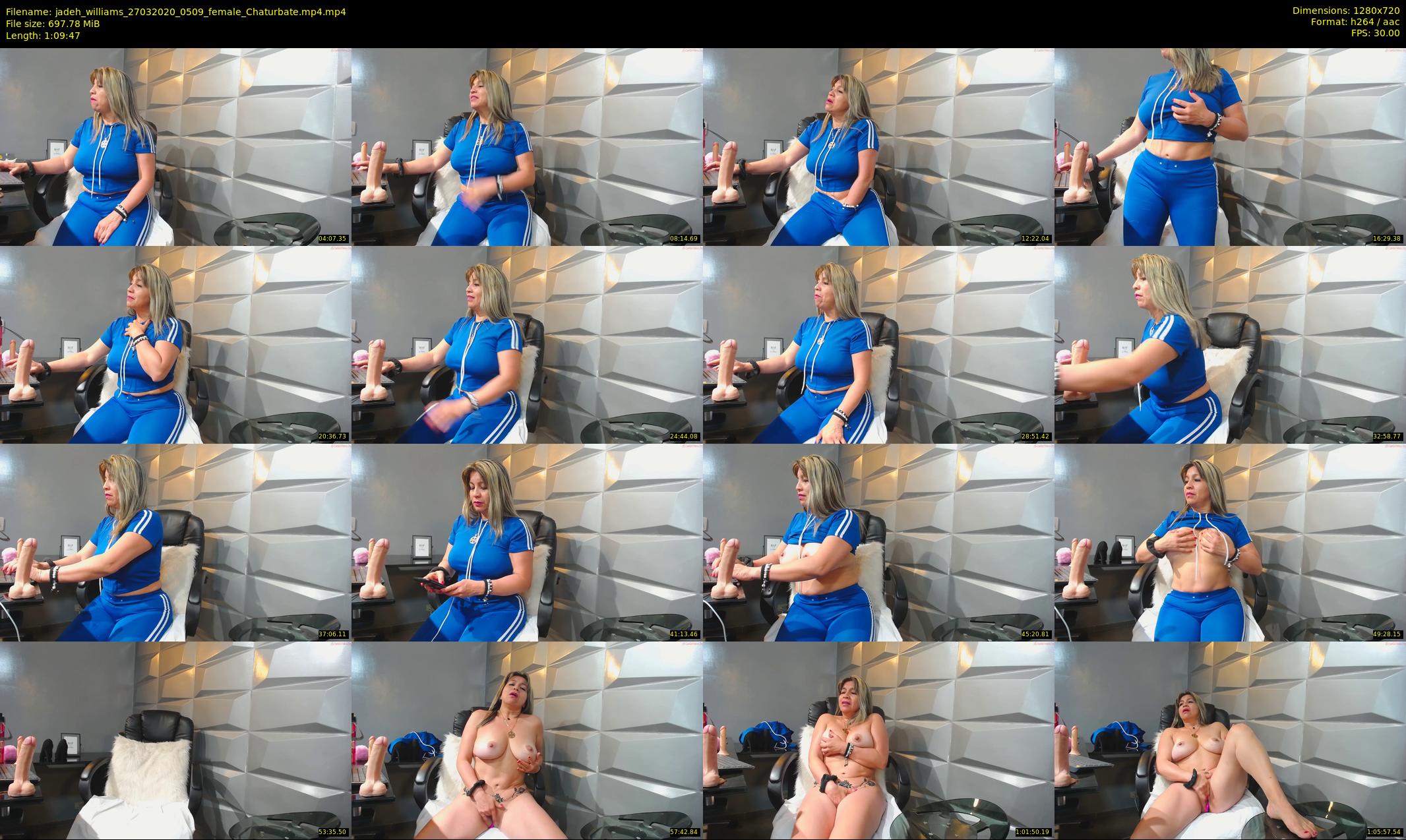 jadeh_williams — 70 minute Chaturbate female cam show recording, 720p, Mar 27, 2020