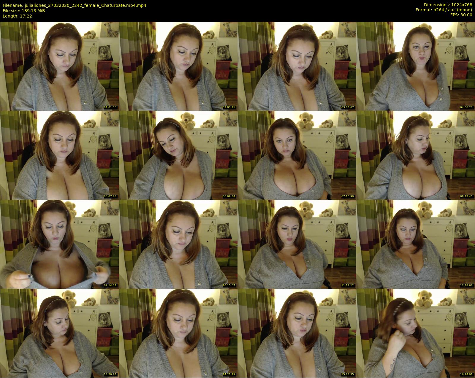 julialiones — 18 minute Chaturbate female cam show recording, 720p, Mar 27, 2020