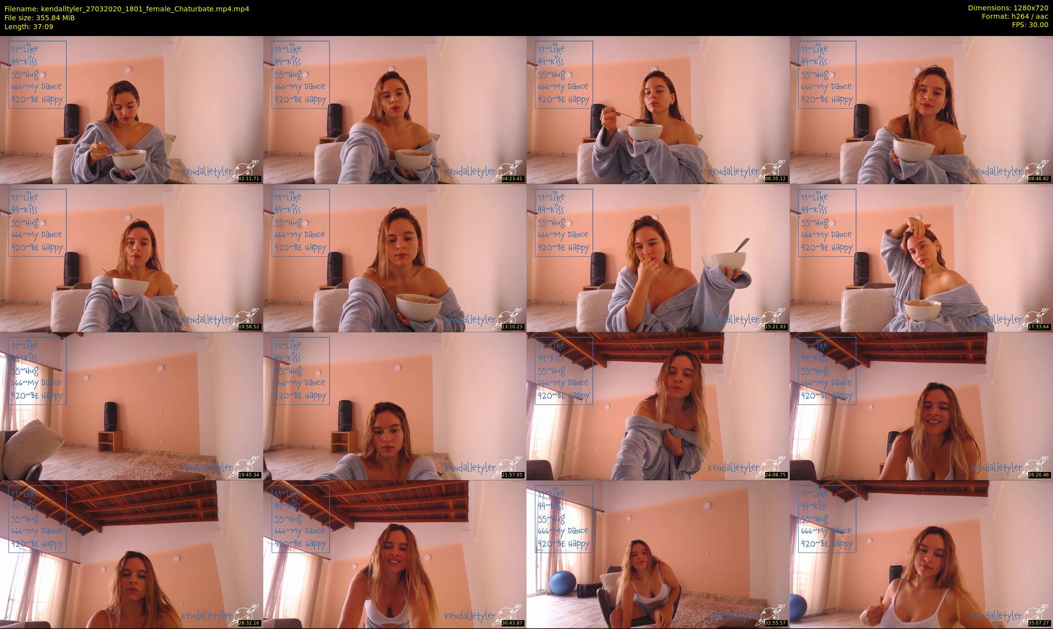 kendalltyler — 38 minute Chaturbate female cam show recording, 720p, Mar 27, 2020