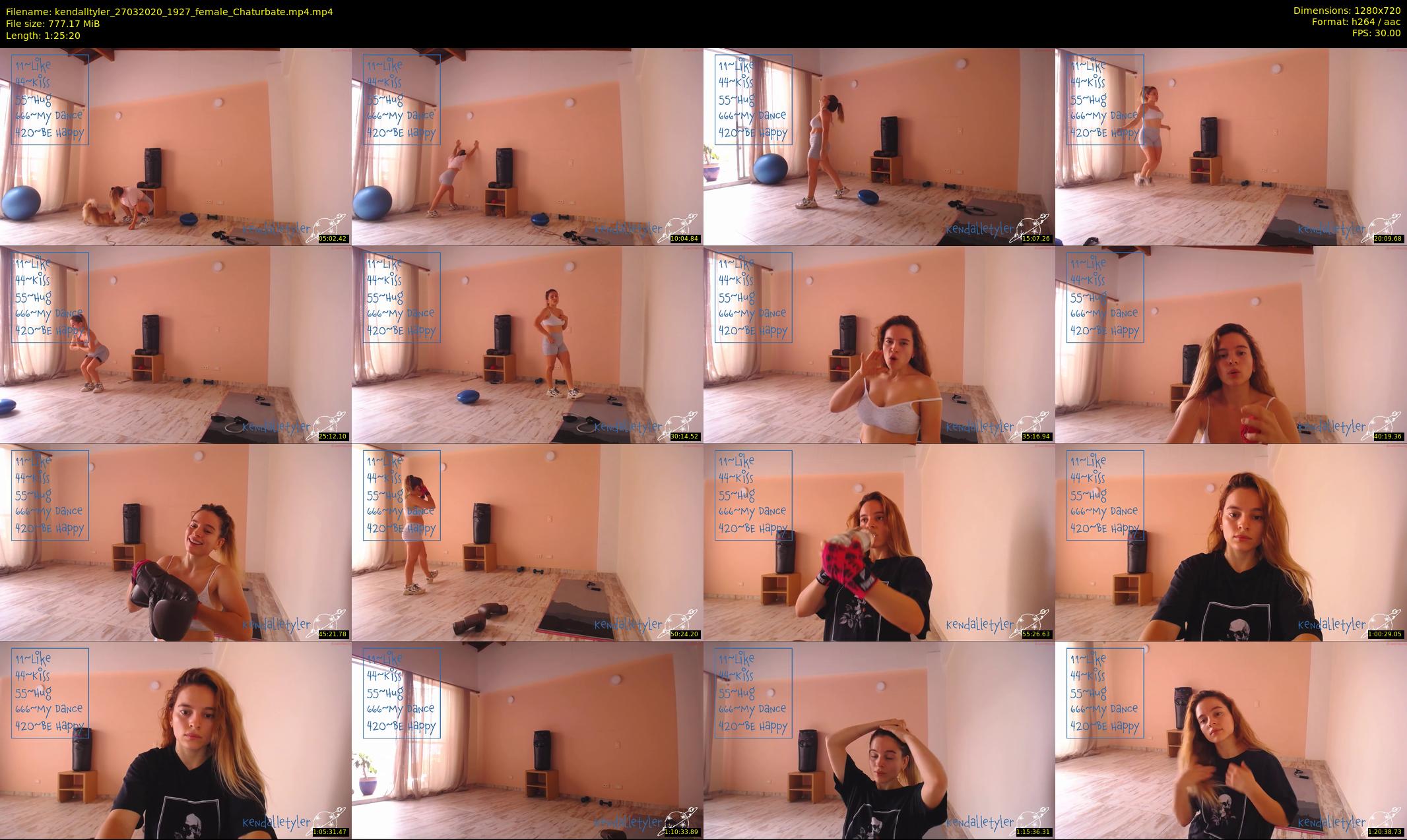 kendalltyler — 86 minute Chaturbate female cam show recording, 720p, Mar 27, 2020