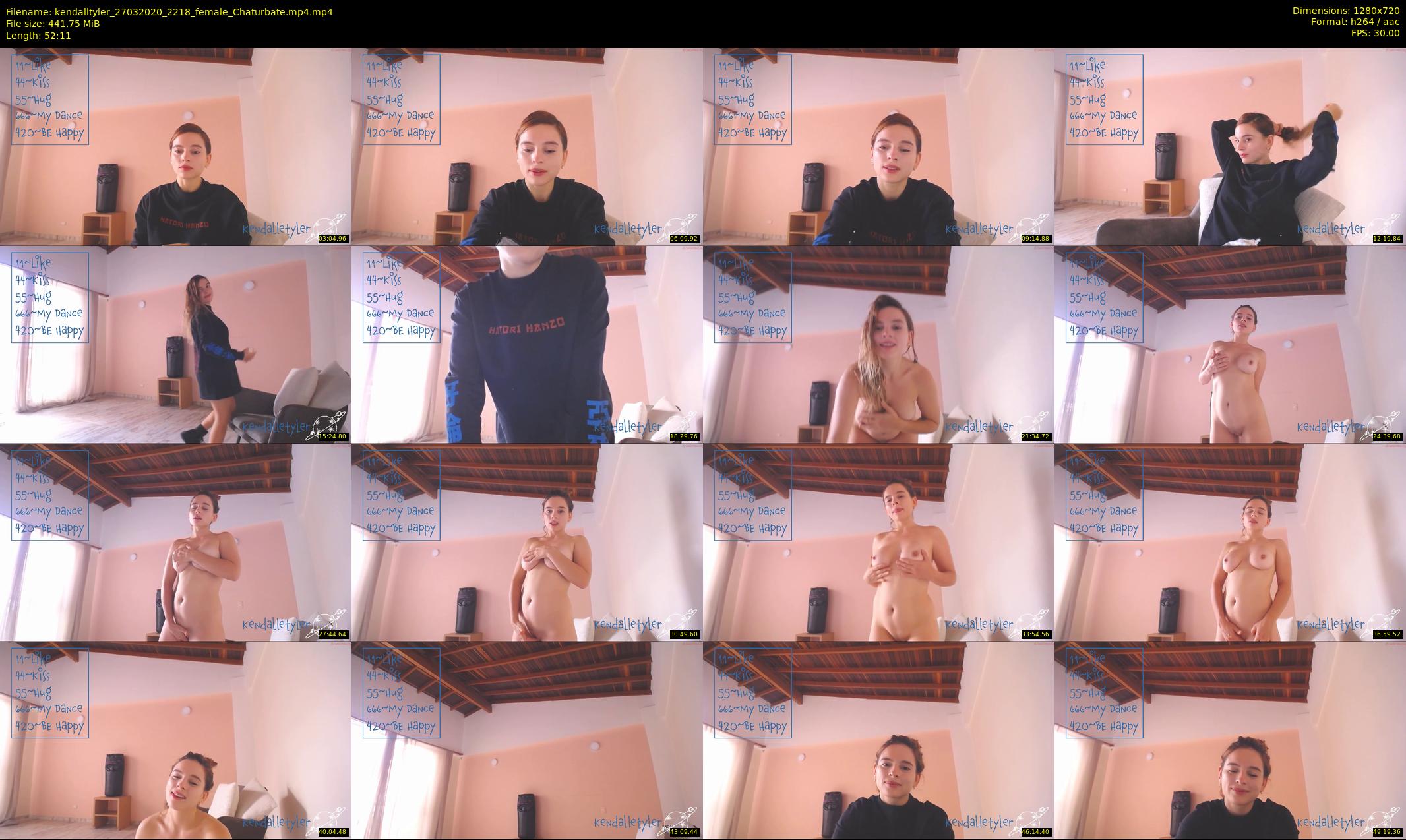 kendalltyler — 53 minute Chaturbate female cam show recording, 720p, Mar 27, 2020