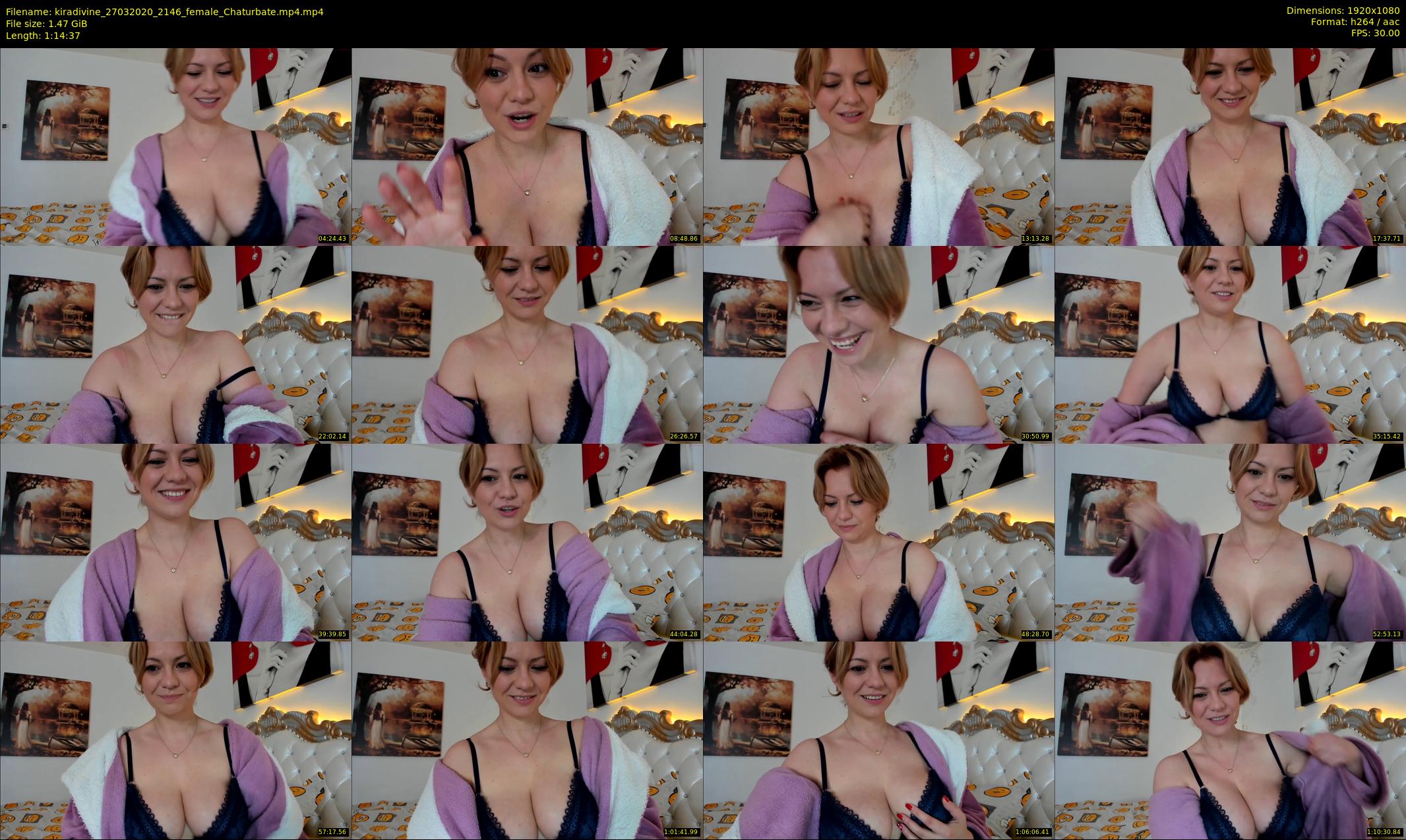 kiradivine — 75 minute Chaturbate female cam show recording, 1080p, Mar 27, 2020
